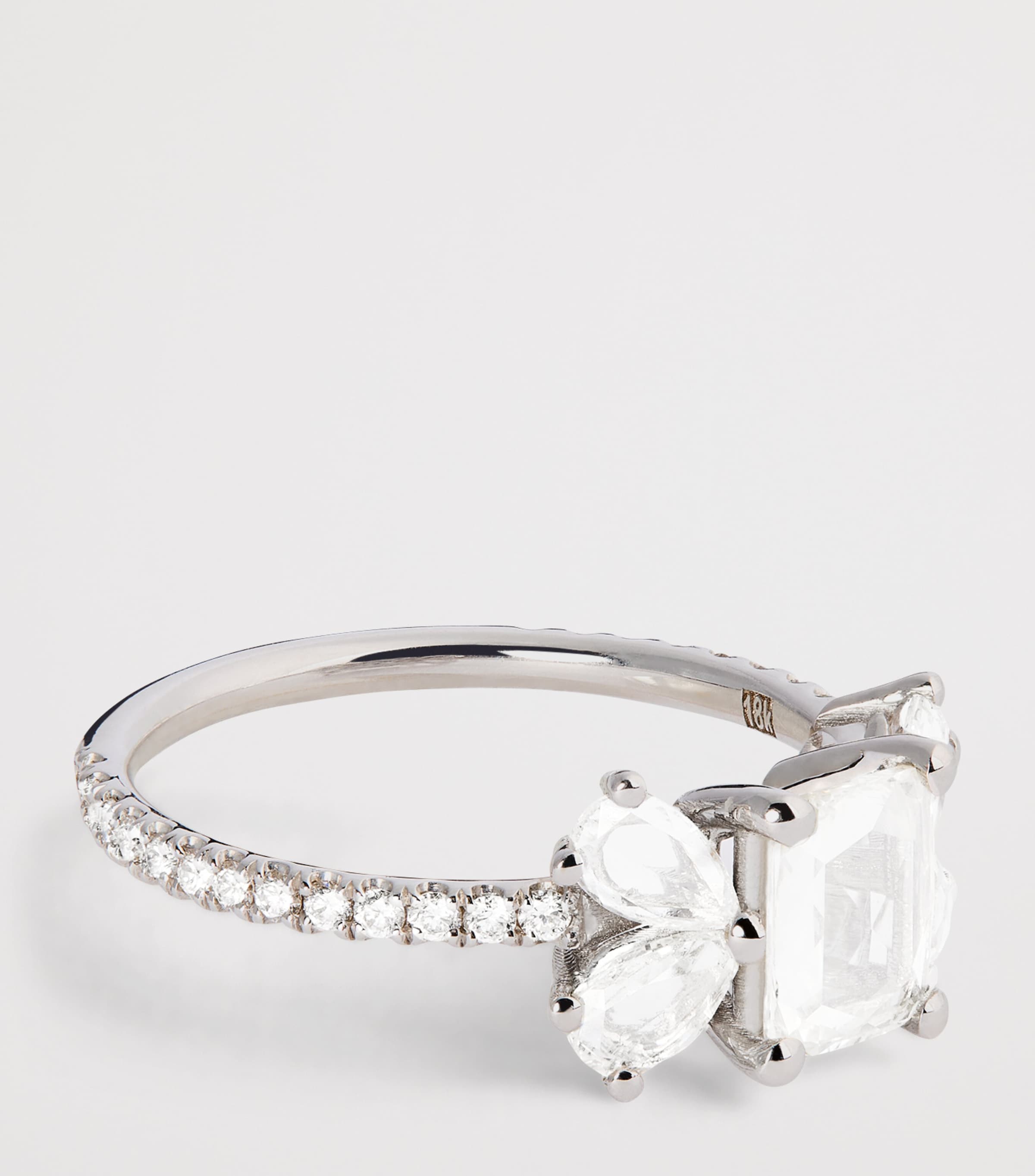 Suzanne Kalan White Gold and Diamond One of a Kind Butterfly Ring Wg/wd Image 4
