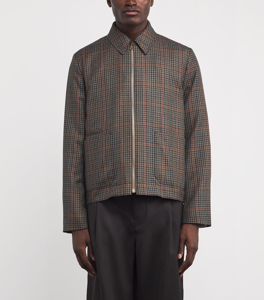 Wool Check Jacket 62_TAN Image 3