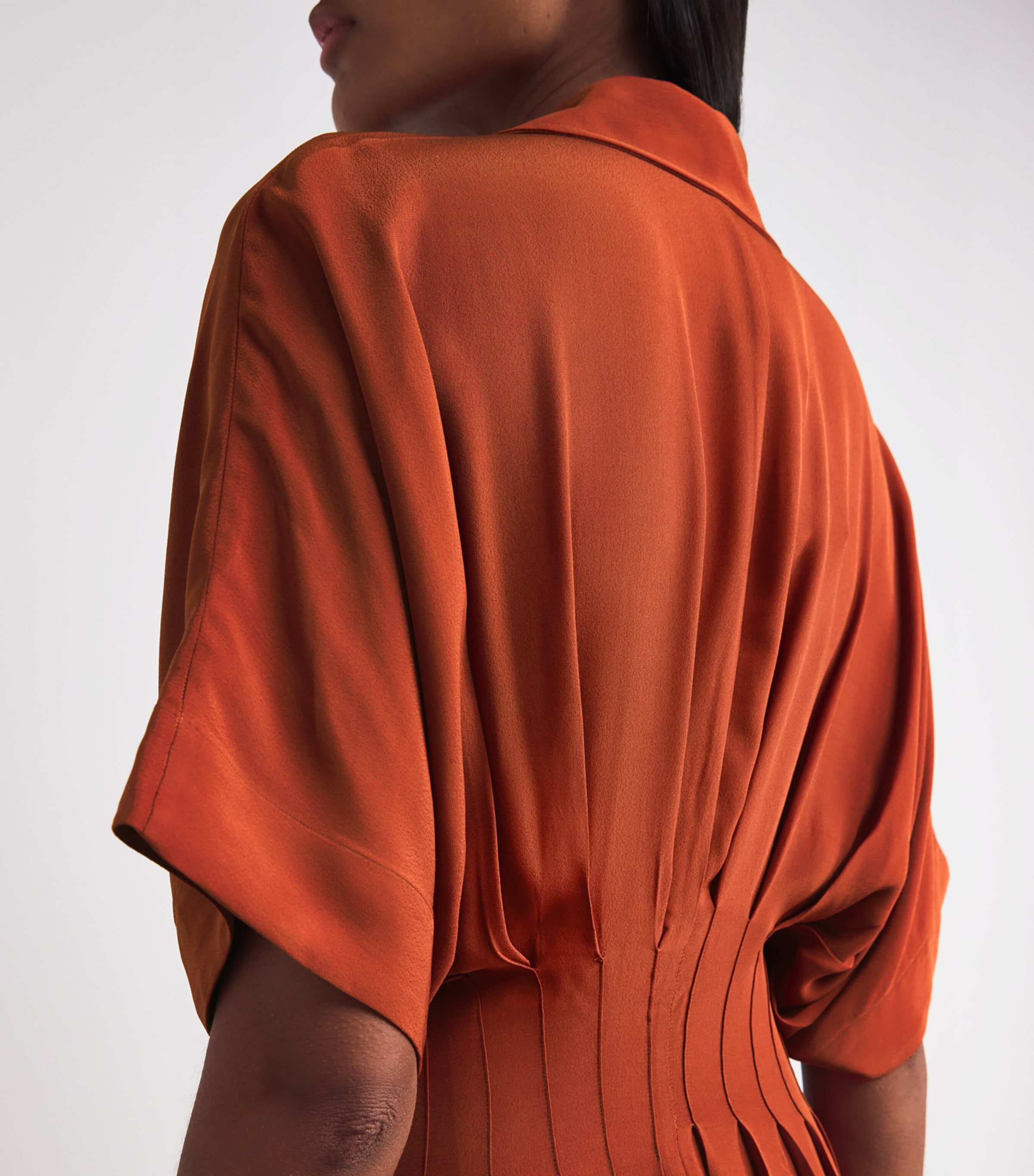 Crepe Courage Maxi Dress RUST CREPE Image 6