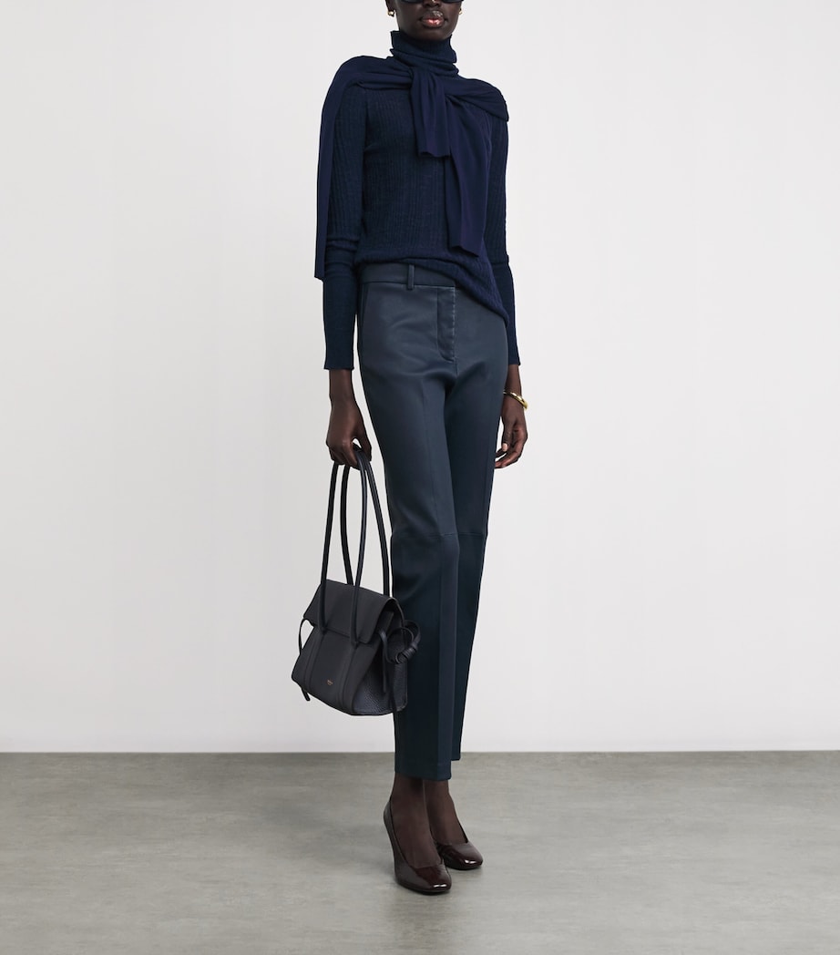 Coleman Leather Trousers INDIGO Image 2