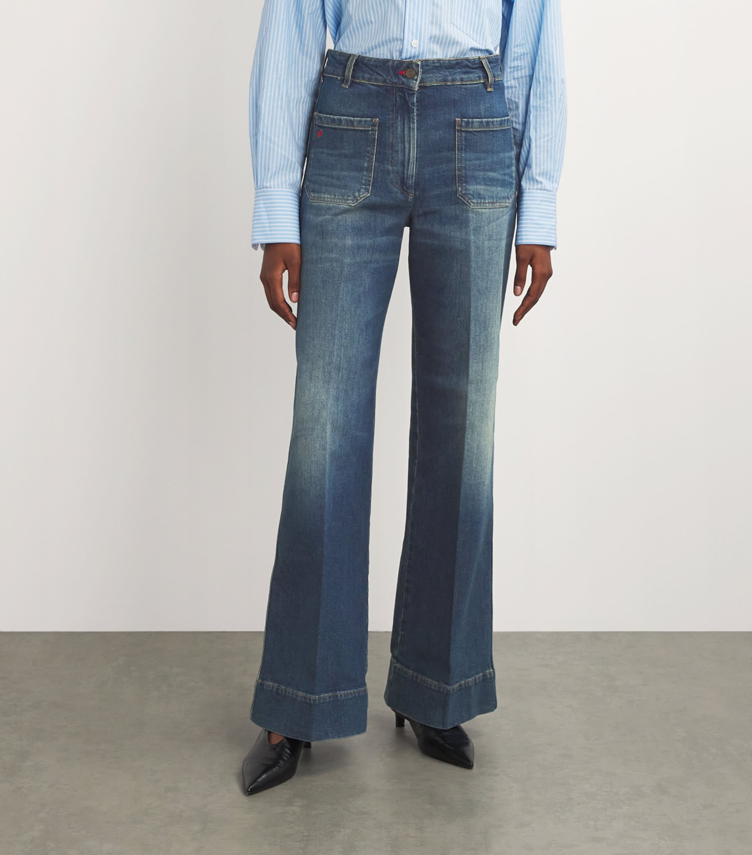 Alina Flared Jeans HVY VNTG INDGO 8949 Image 3