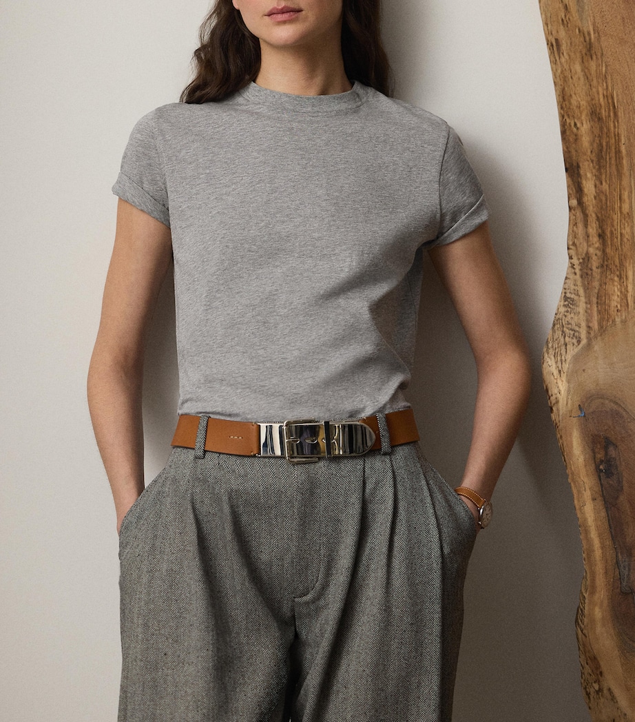 Cotton Hallie T-Shirt PEARL GREY MELANGE Image 5