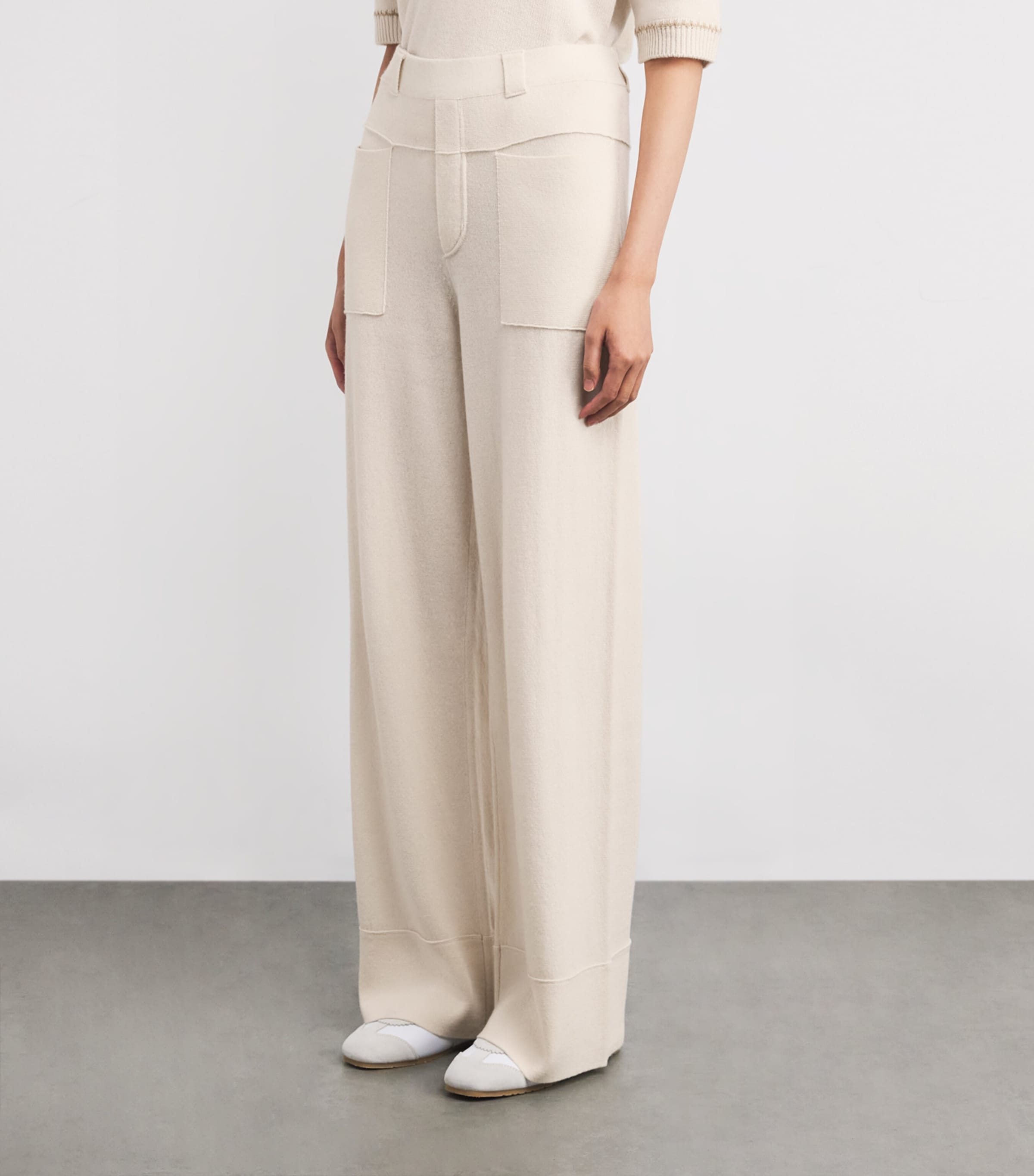 Wool-Blend Cargo Trousers 41/41 OATMEAL Image 3