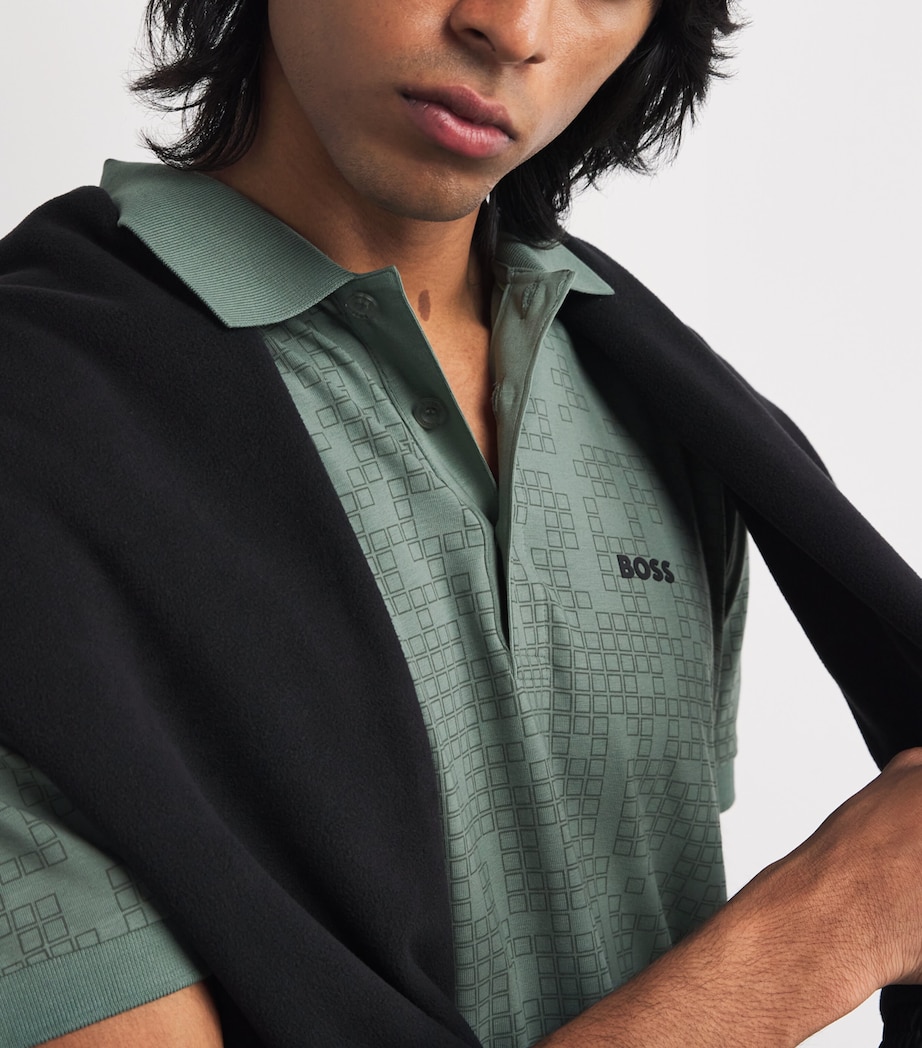 Stretch-Cotton Polo Shirt 358OPEN GREEN Image 6
