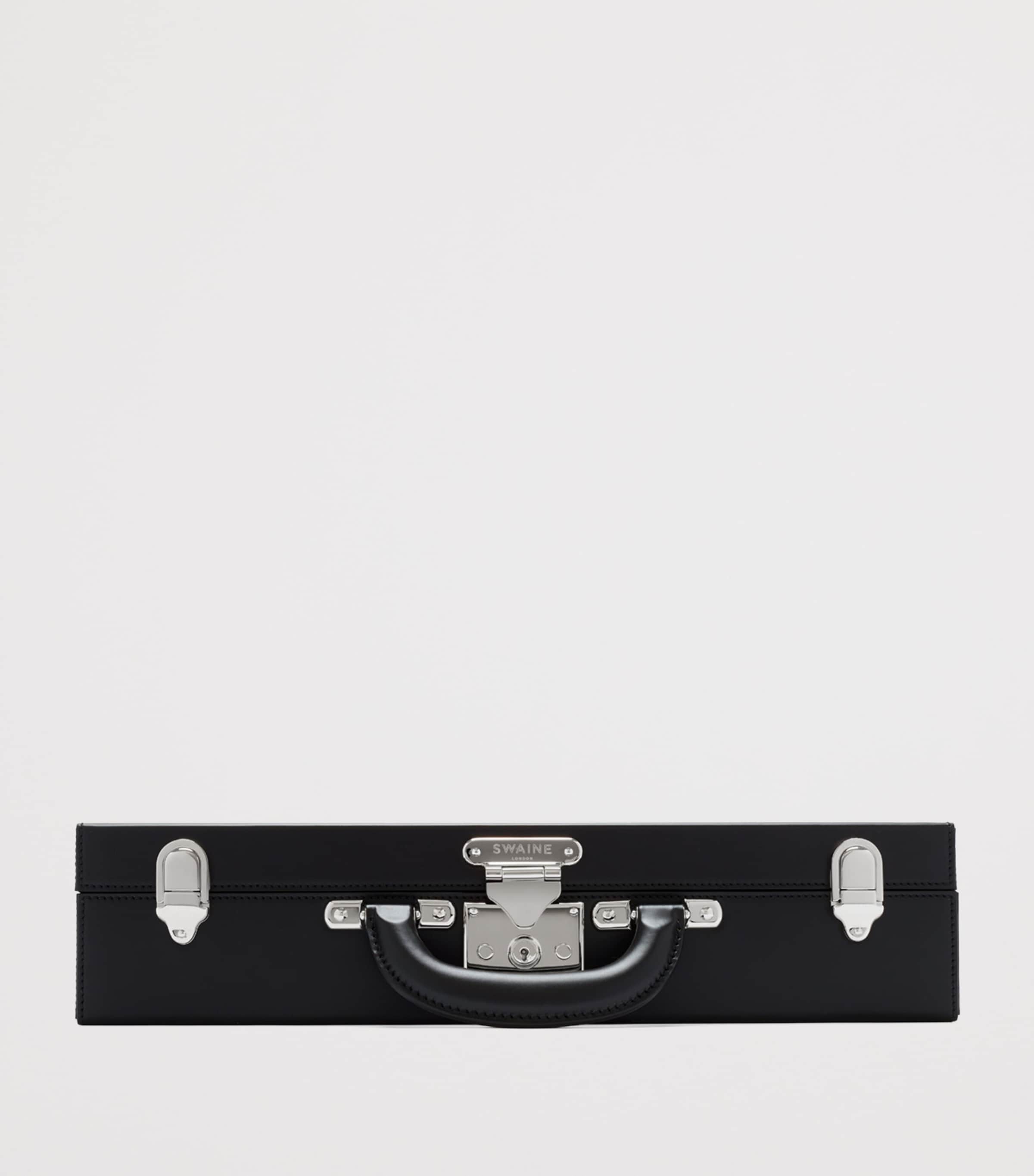 Swaine Leather New Bond Briefcase Black Image 3