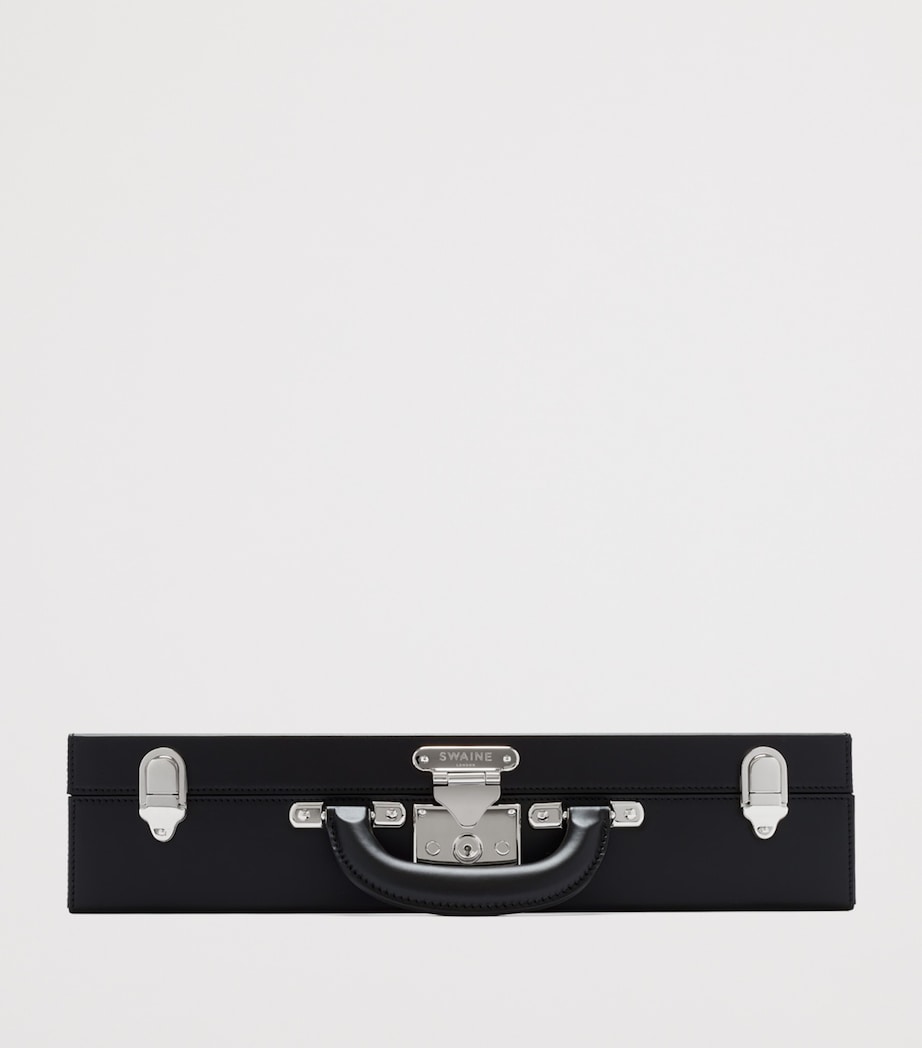 Swaine Leather New Bond Briefcase Black Image 3