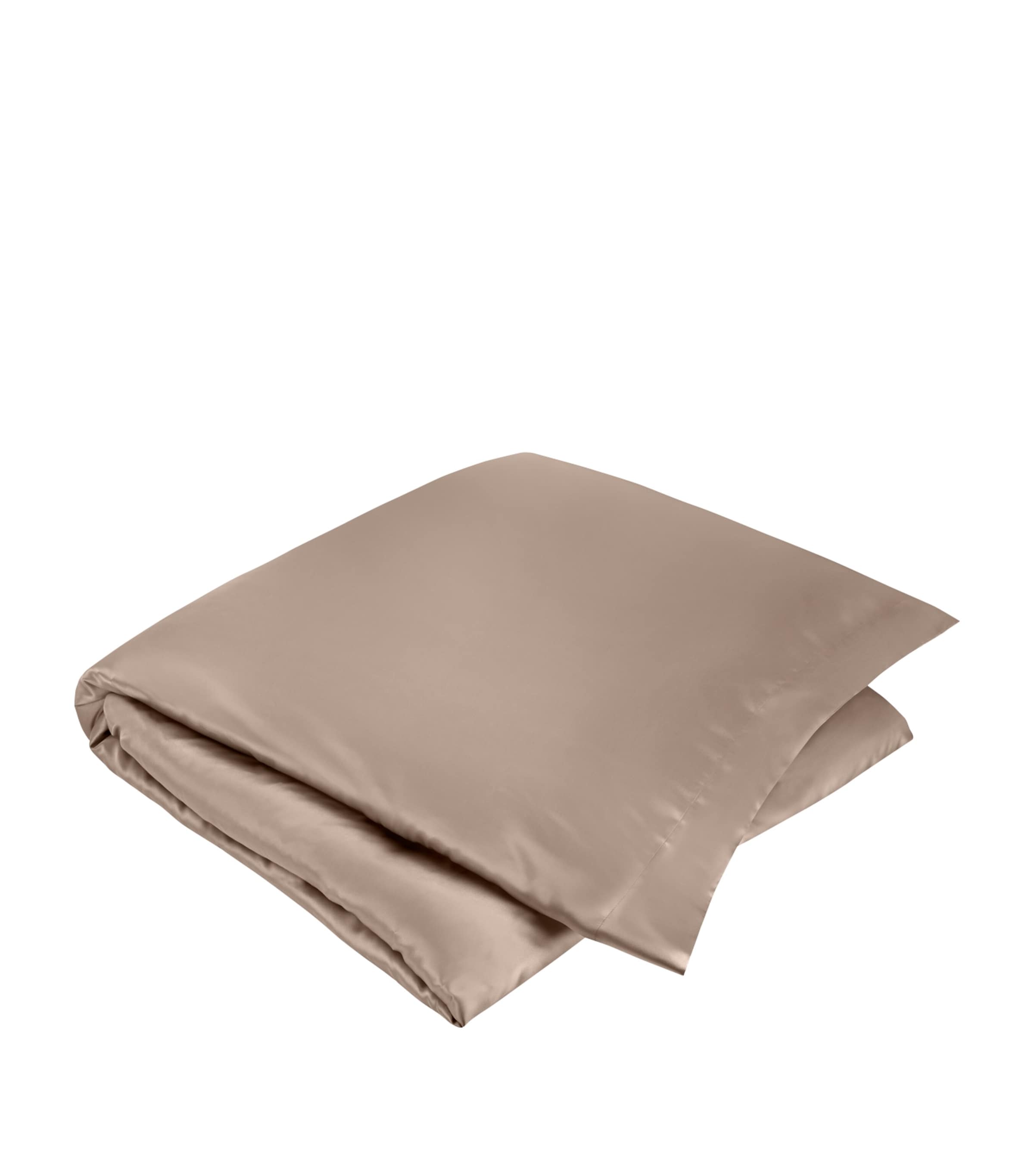 Gingerlily Silk Mocha Super King Duvet Cover (260cm x 220cm) | Home New In | Bedding | Bed Linens & Sets | Duvet Covers | Designers | Gingerlily