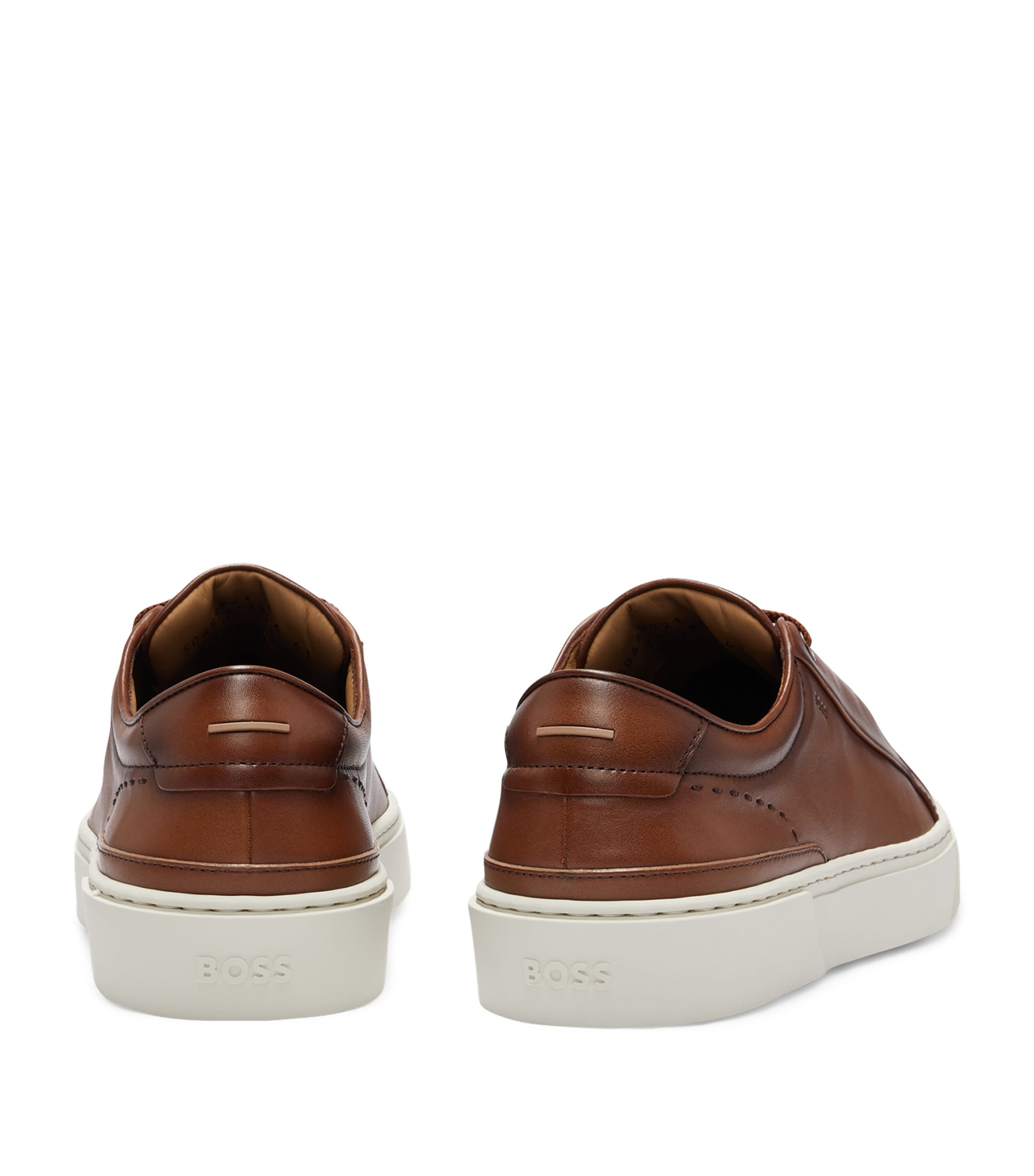 Leather Lace-Up Sneakers 214 Image 3