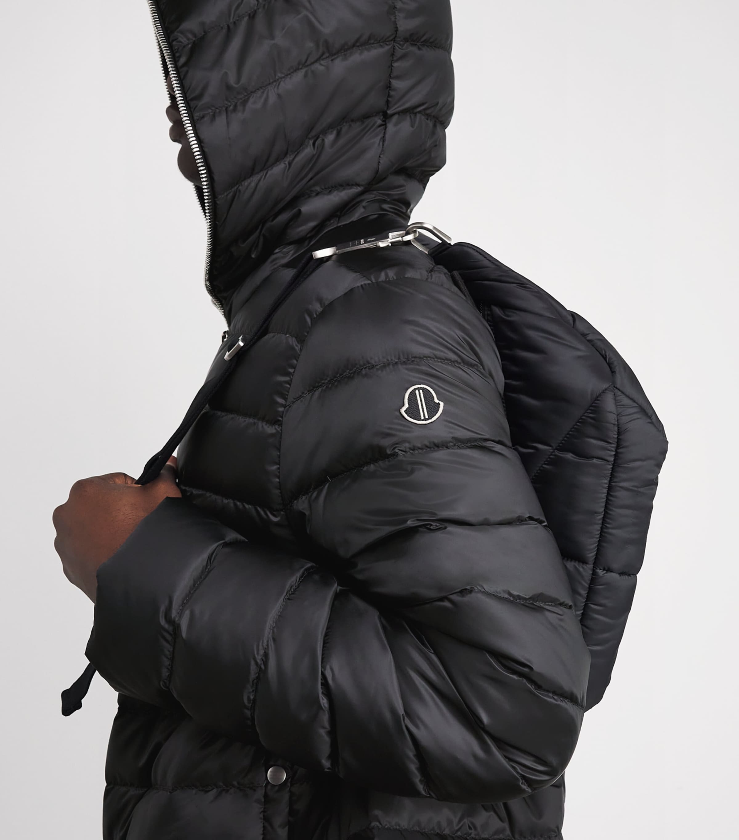 x Moncler Down Ziplock Puffer Jacket 999 - BLACK Image 6