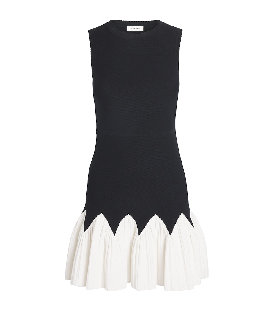 Two-Tone Mini Dress BLACK / ECRU Image 1