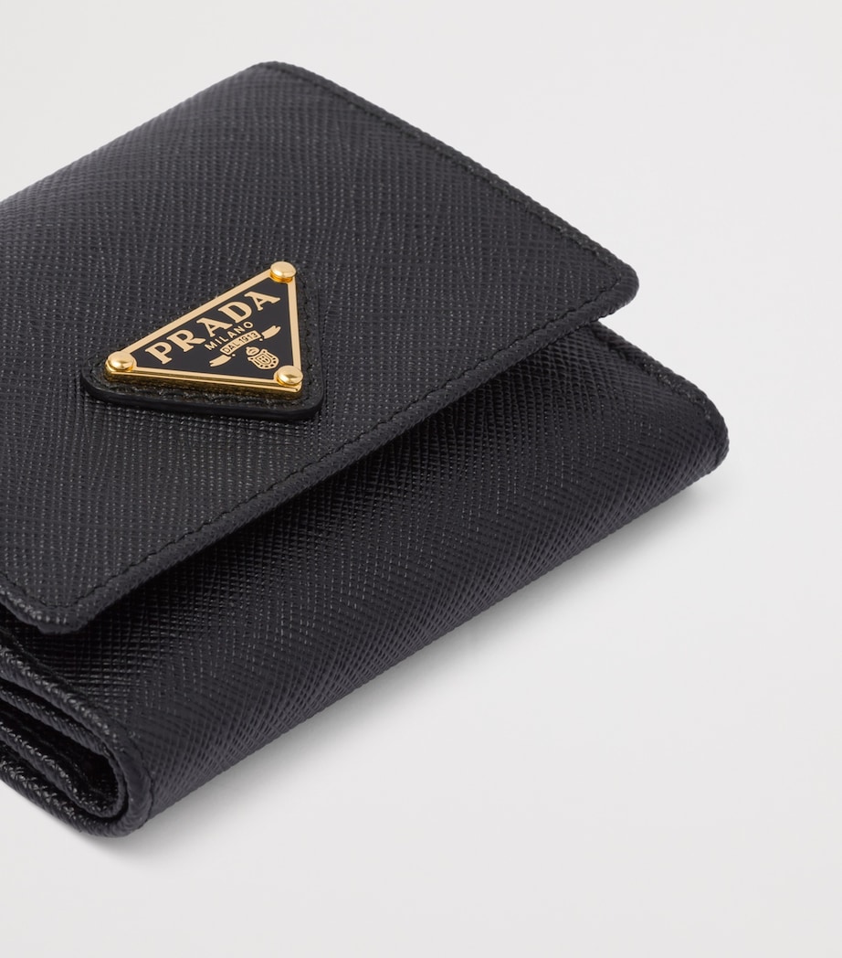 Small Saffiano Leather Bifold Wallet F0002 Image 5