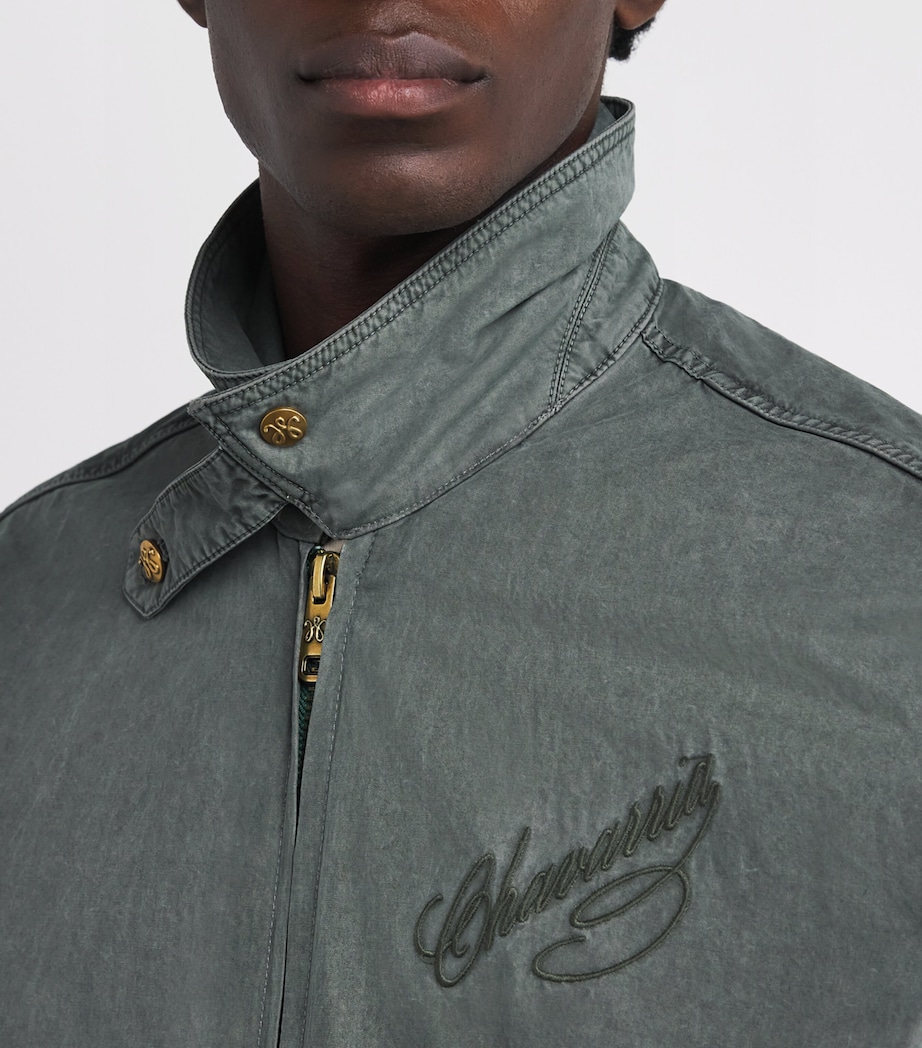 Willy Chavarria Mens Cotton Wasko Jacket Green Image 6
