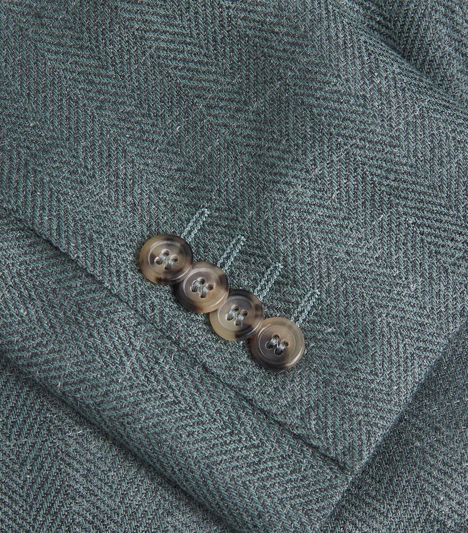 Wool-Blend Tailored Blazer 801 Image 5