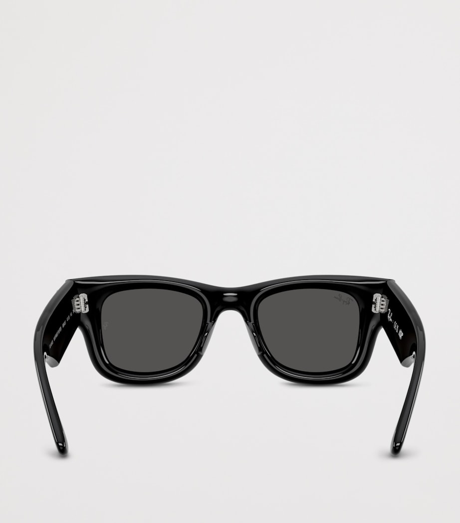 Ray-Ban Puffer Crystal Edition Wayfarer Sunglasses Black Image 4
