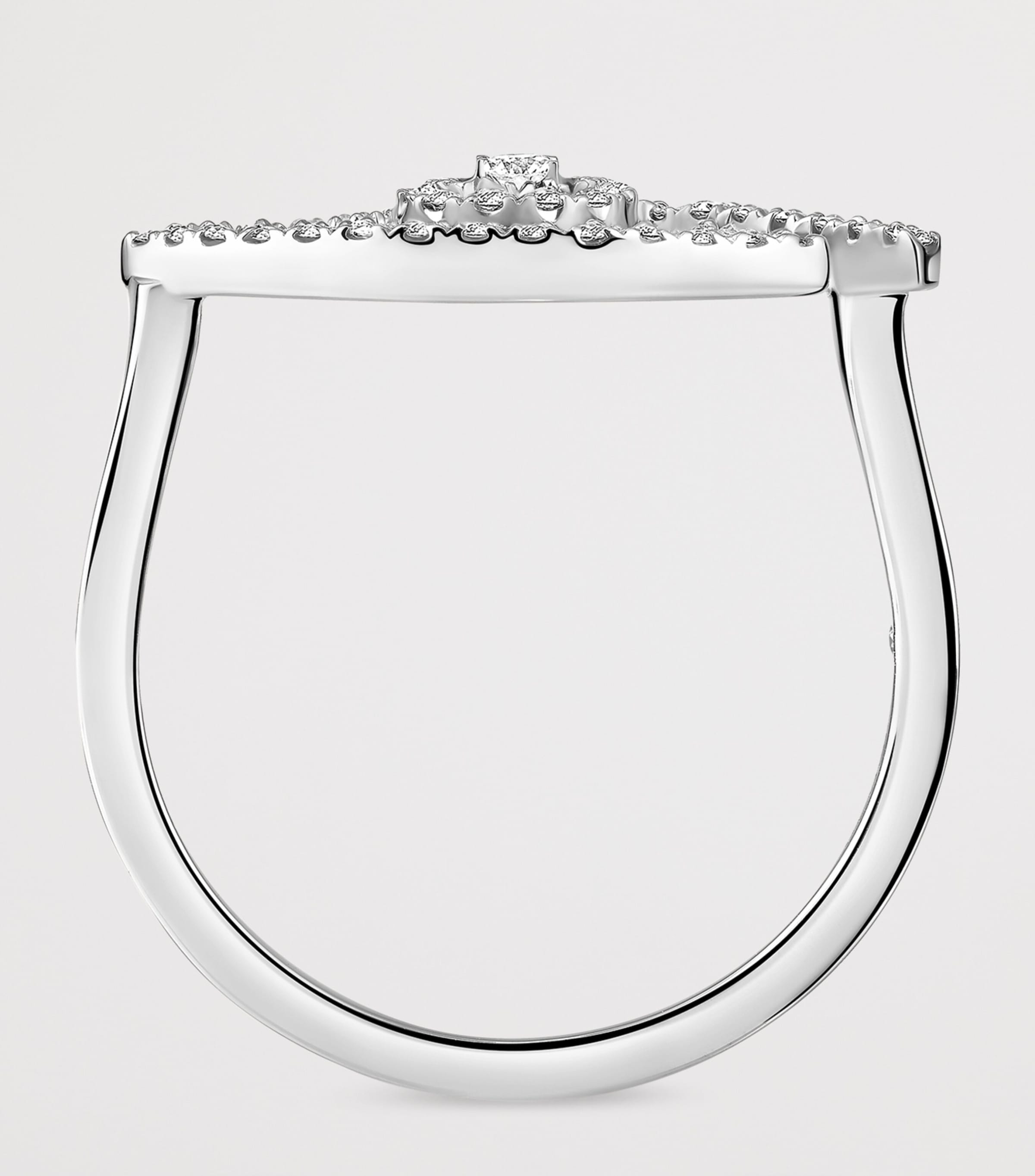 Messika Lucky Eye White Gold and Diamond Pavé Ring White Gold Image 3