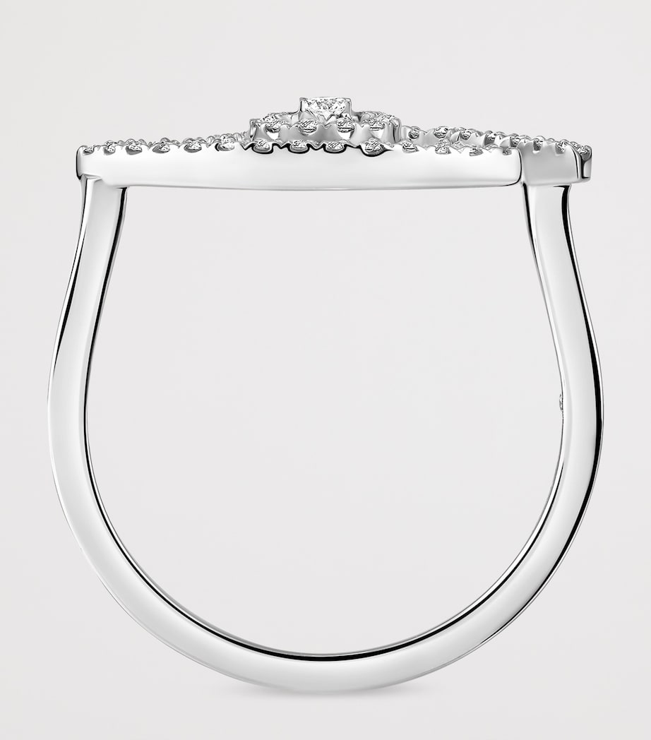 Messika Lucky Eye White Gold and Diamond Pavé Ring White Gold Image 3