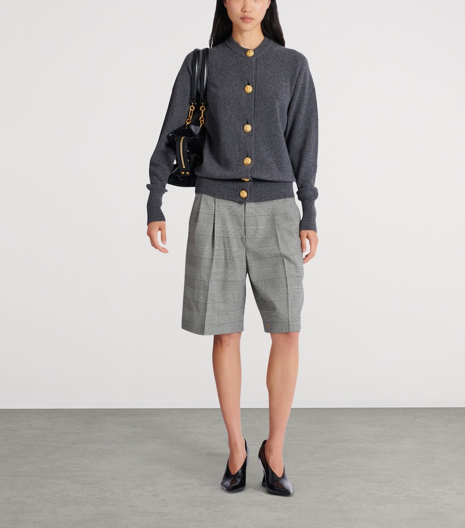 Cashmere-Virgin Wool Cardigan 9AY GRIS CHIN+ Image 3