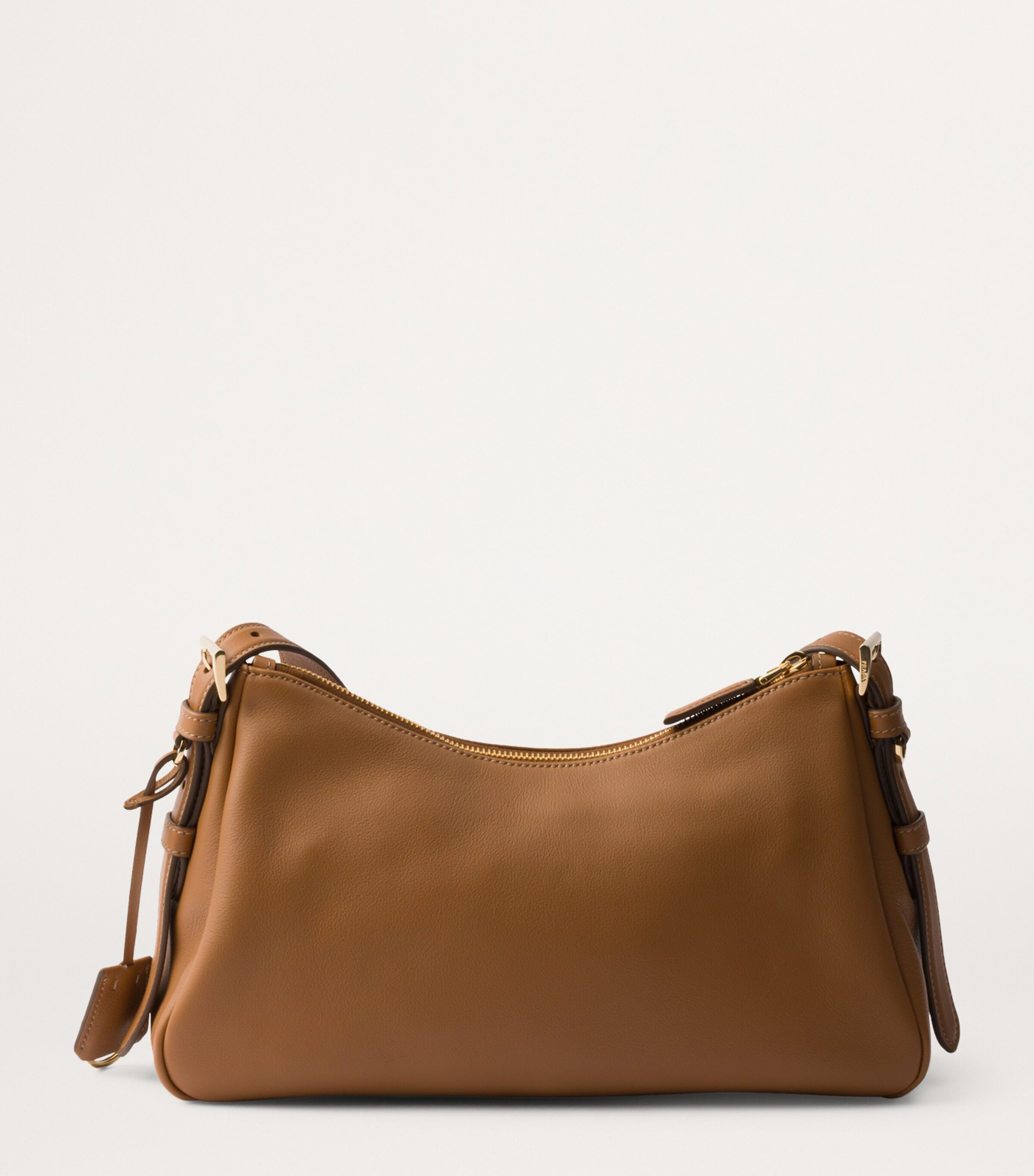 ショルダーバッグ・ポシェット [PRADA] Aimee Large Shoulder Bag In Soft Grain Leather White Prada Aimée Large Leather Shoulder Bag | PRADA