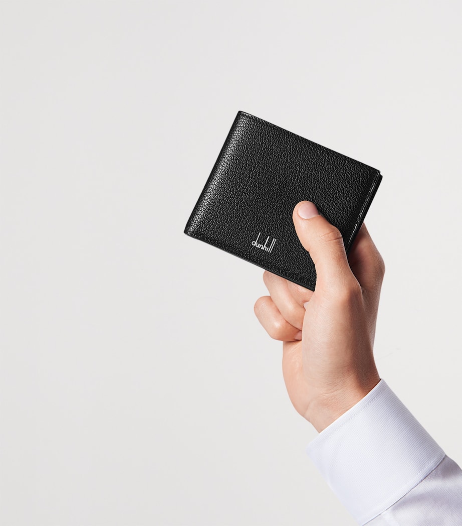 Goatskin Duke Fine Bifold Wallet 001BLACK Image 3