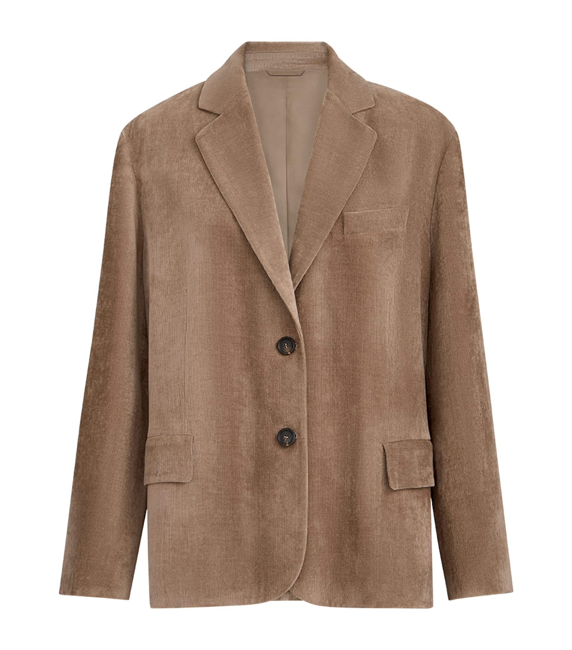 Brunello Cucinelli Womens Corduroy Single-Breasted Blazer Image 1