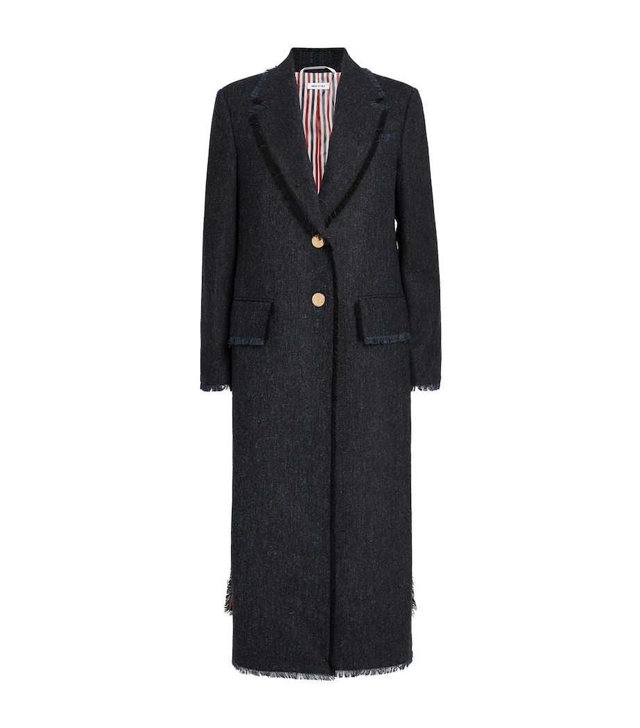 Wide-Lapel Overcoat NAVY Image 1