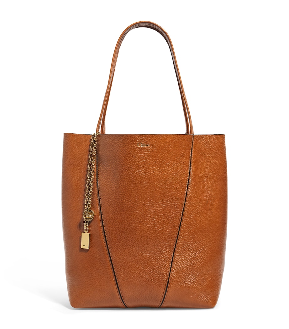 Medium Calfskin Spin Tote Bag CLAY BROWN Image 1
