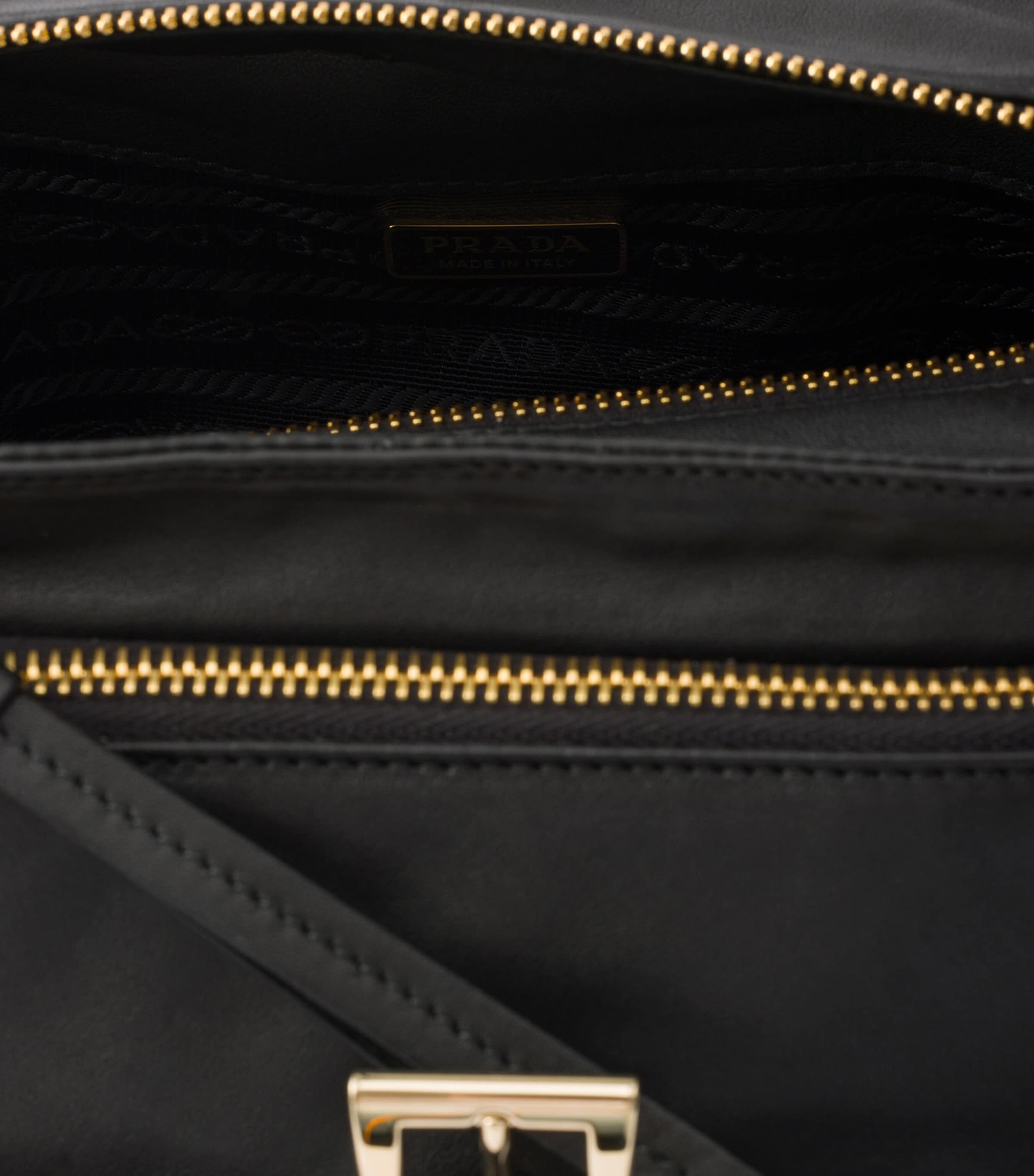 Prada Leather Explore Shoulder Bag Black Image 4
