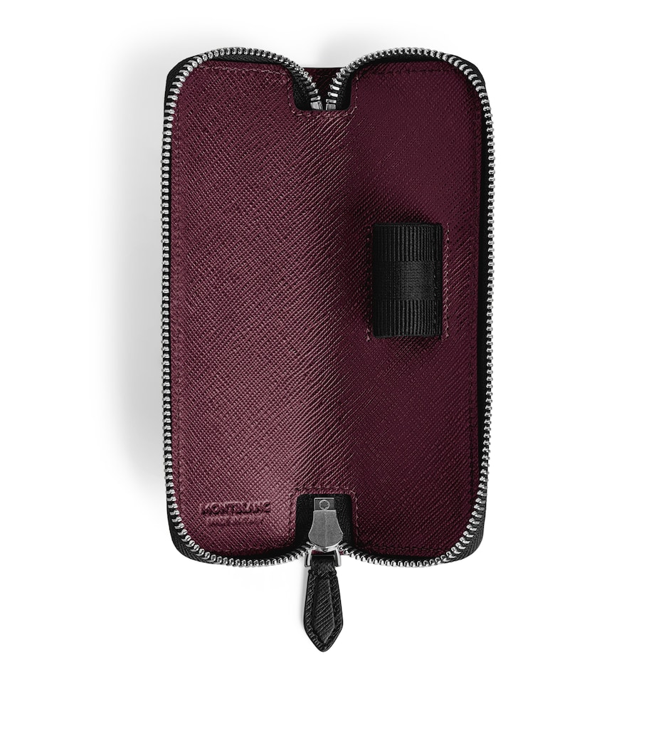 Leather Sartorial Single Pen Pouch MULTILIME Image 3