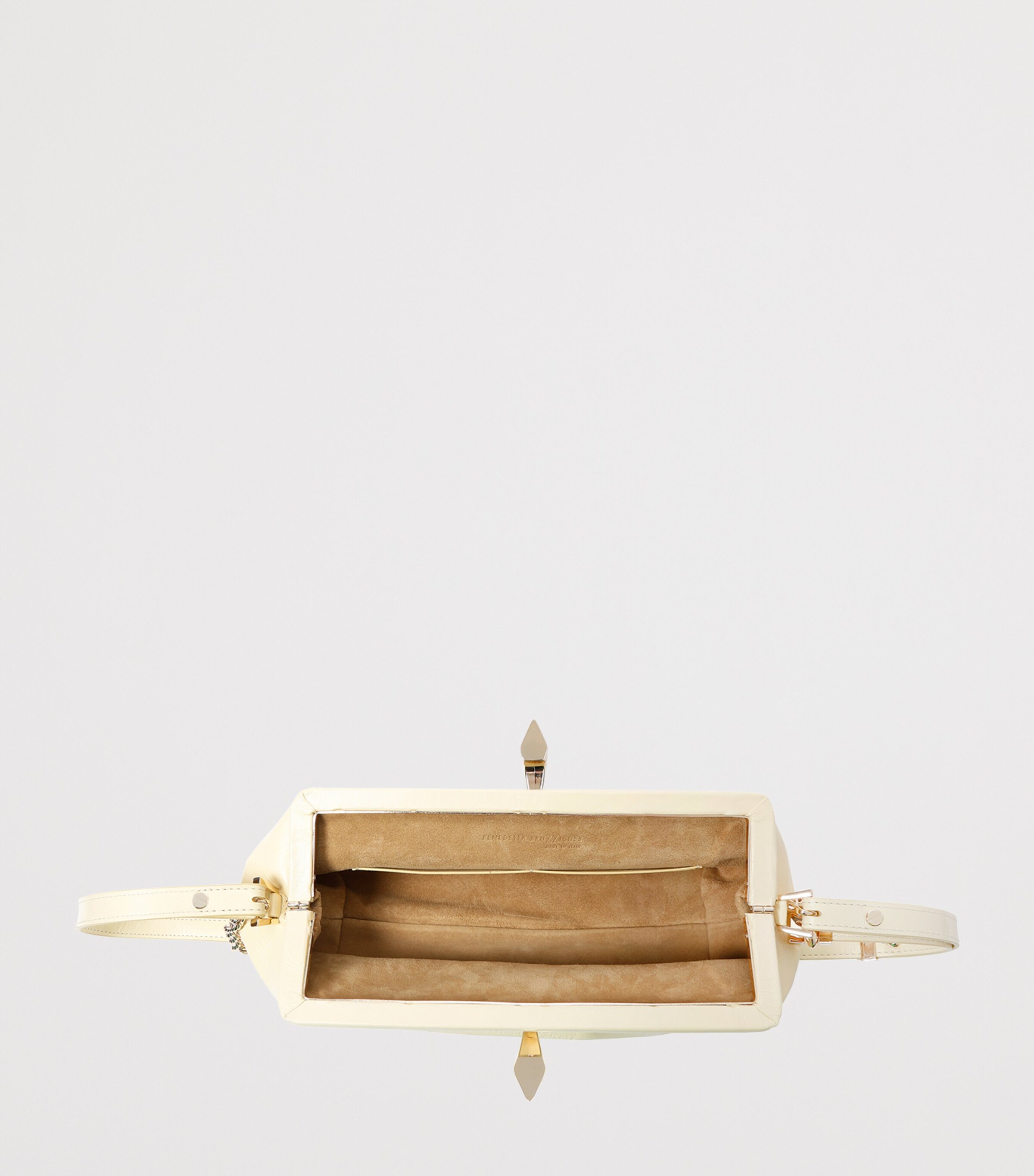 Benedetta Bruzziches Leather Sophia La Petite Shoulder Bag Cream Image 2