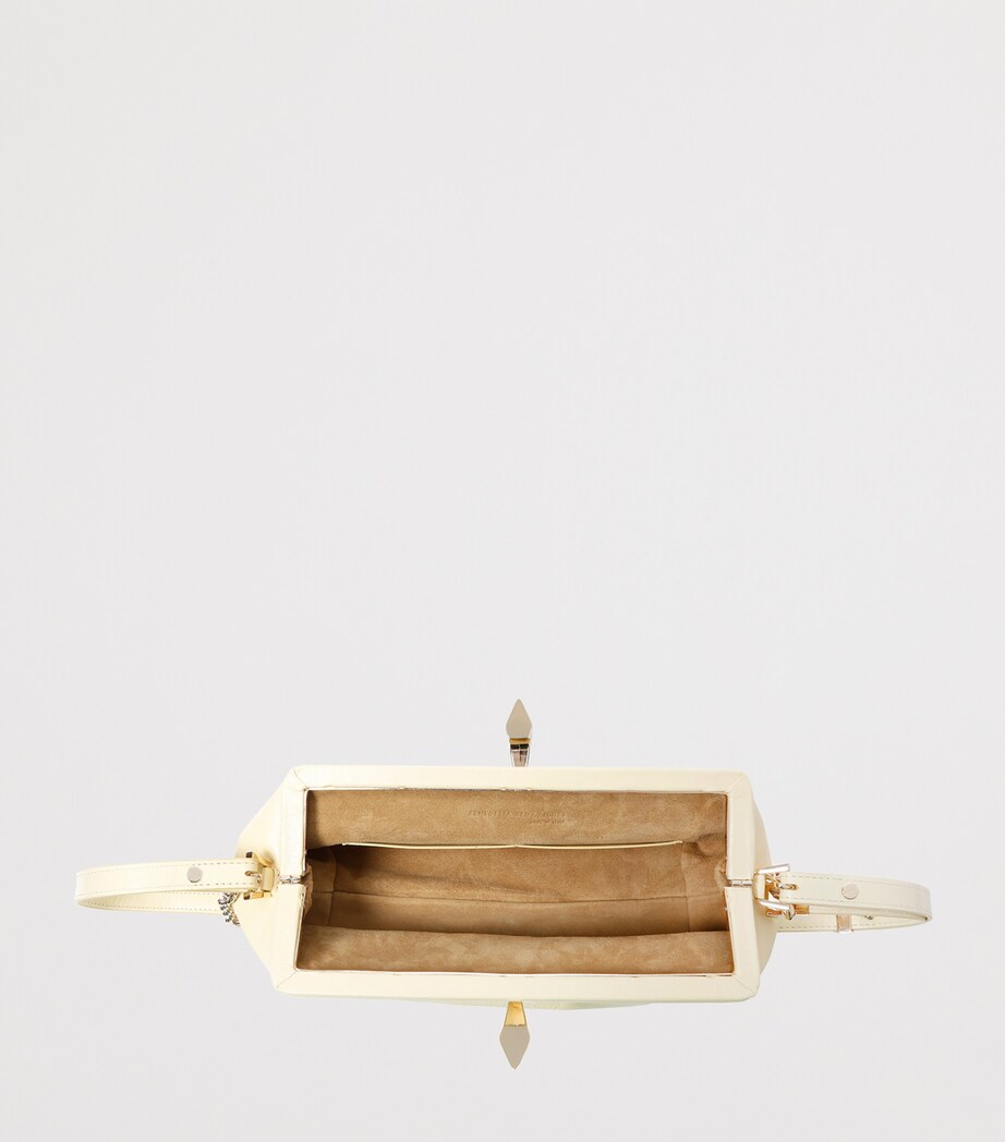 Benedetta Bruzziches Leather Sophia La Petite Shoulder Bag Cream Image 2