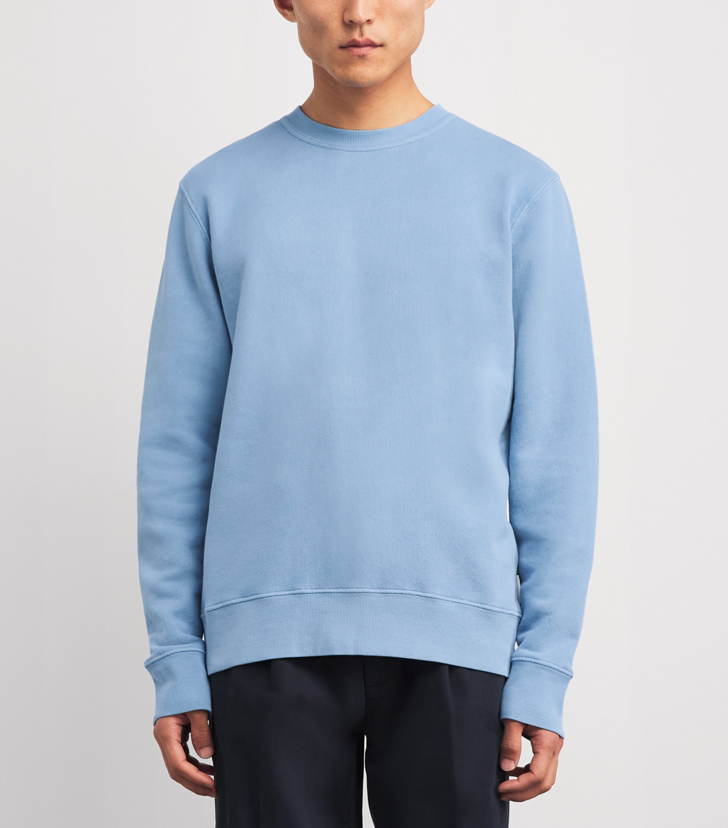 Cotton-Blend Vintage Sweatshirt MSK519C-1478-LTIDG Image 3