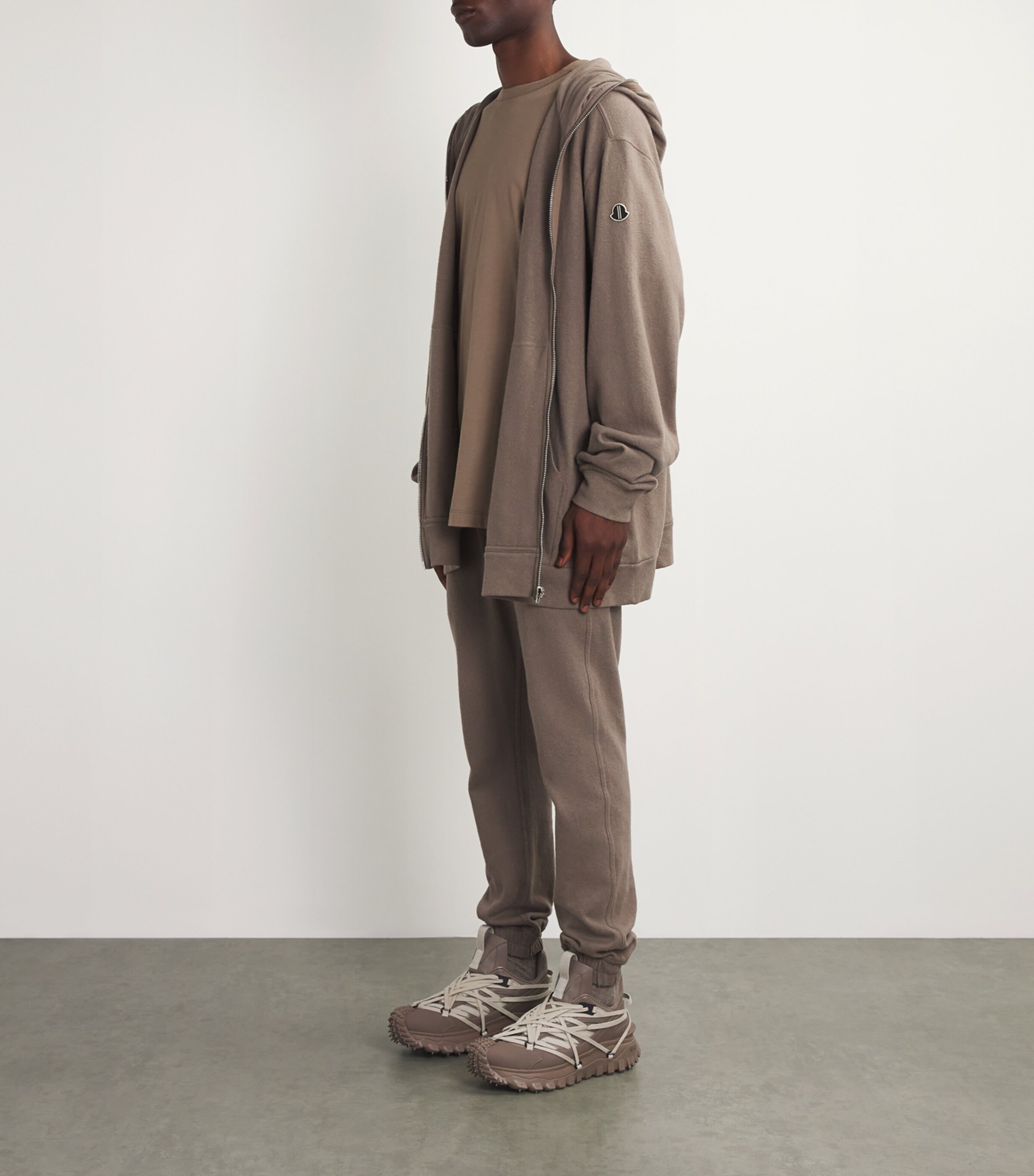 Rick Owens x Moncler Leather Megalace Trailgrip Sneakers Rick Owens x Moncler Leather Megalace Trailgrip Sneakers