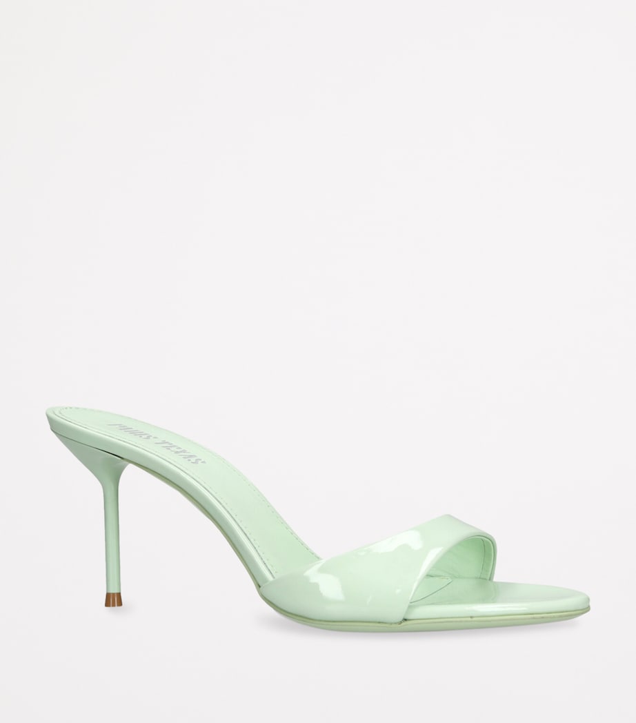 Paris Texas Patent Leather Lidia Mules 70 Pale Green Image 3