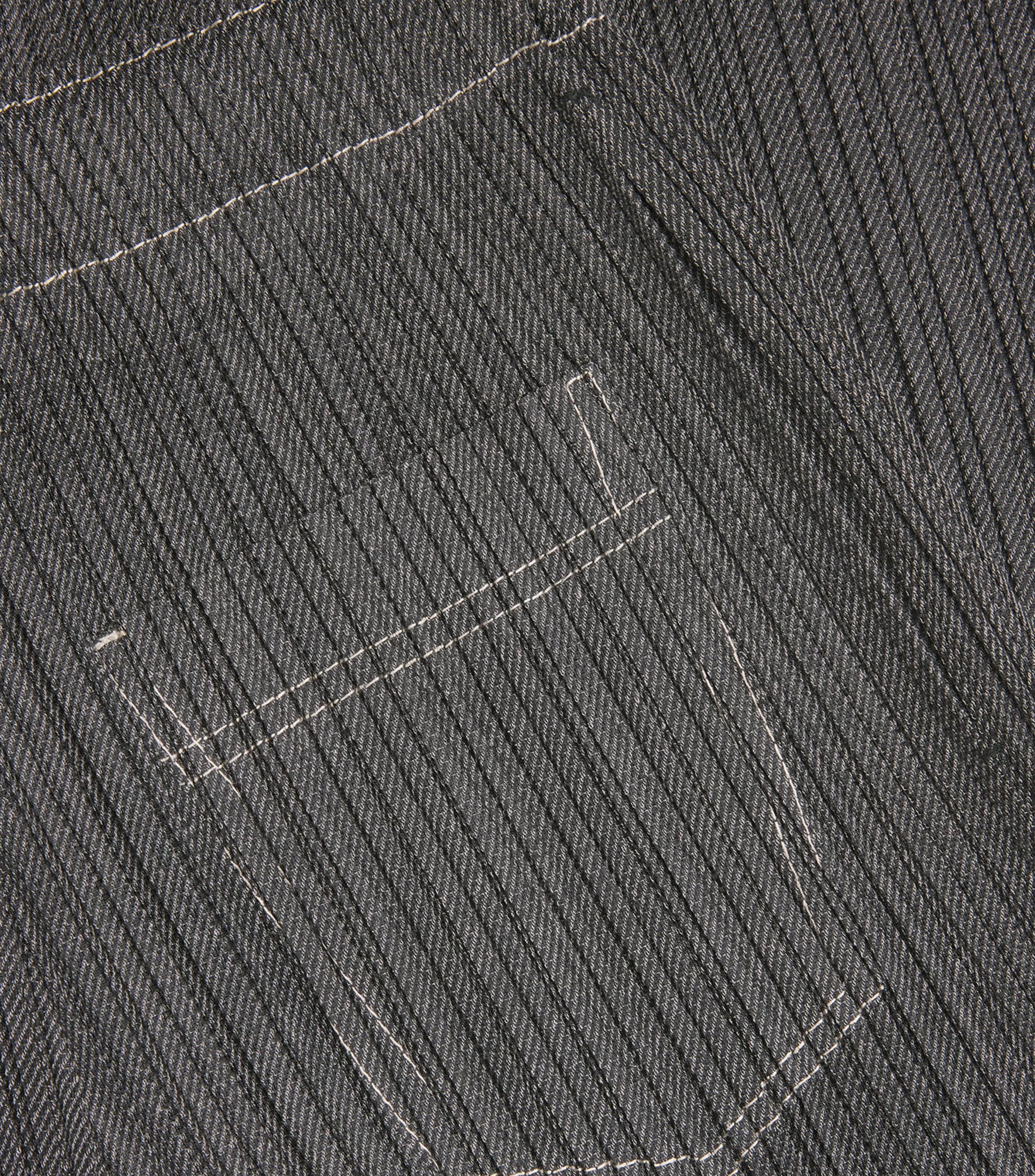 Cotton Denim Trousers BLACK Image 5