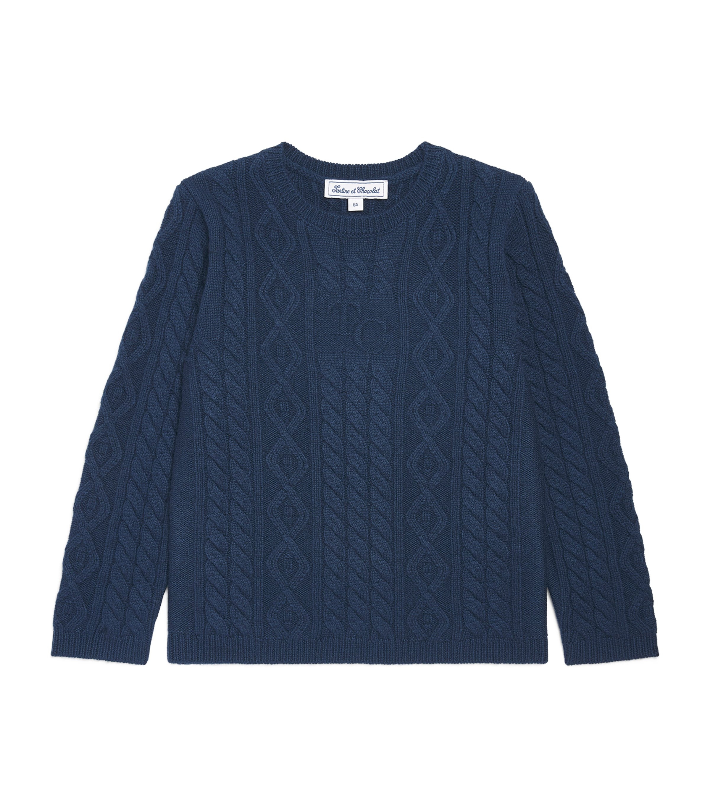 Tartine et Chocolat Wool-Blend Cable-Knit Sweater (5-12 Years) Image 1