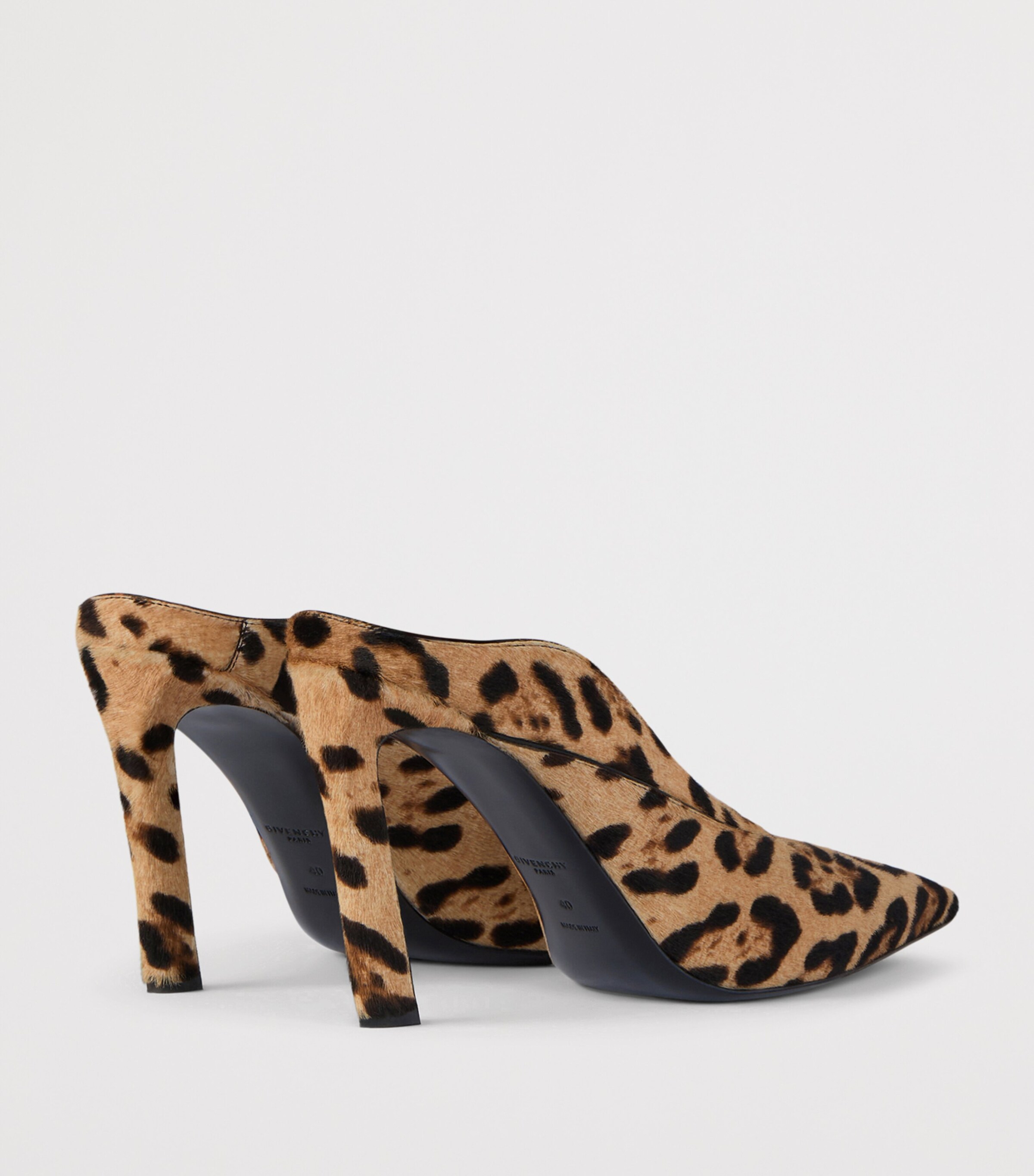 Calf Hair Sculptural Pumps 95 BLACK/BEIGE Image 4
