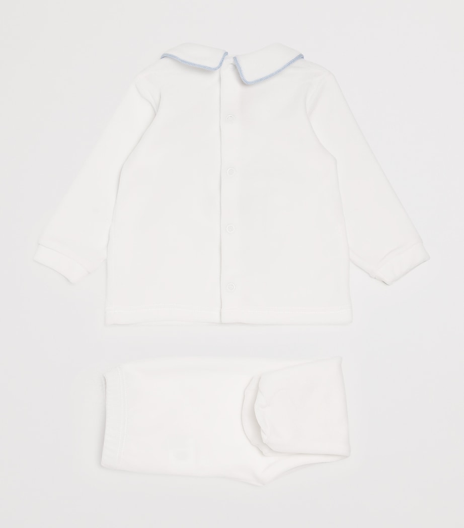 Cotton-Blend Dog Top and Trousers Set (1-24 Months) PANNA Image 2