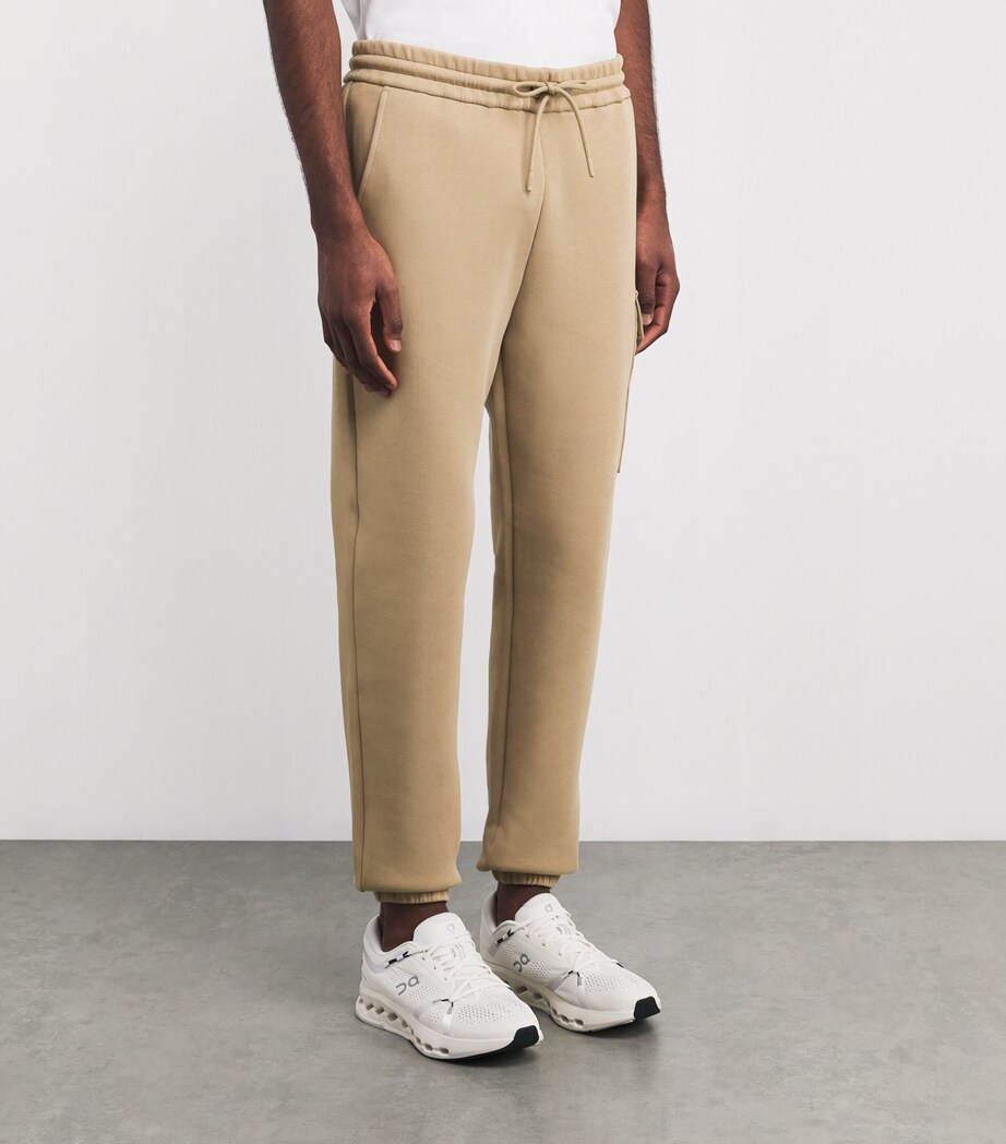 Mackage Mens Cotton-Blend Marvin Cargo Sweatpants Light Camel Image 3