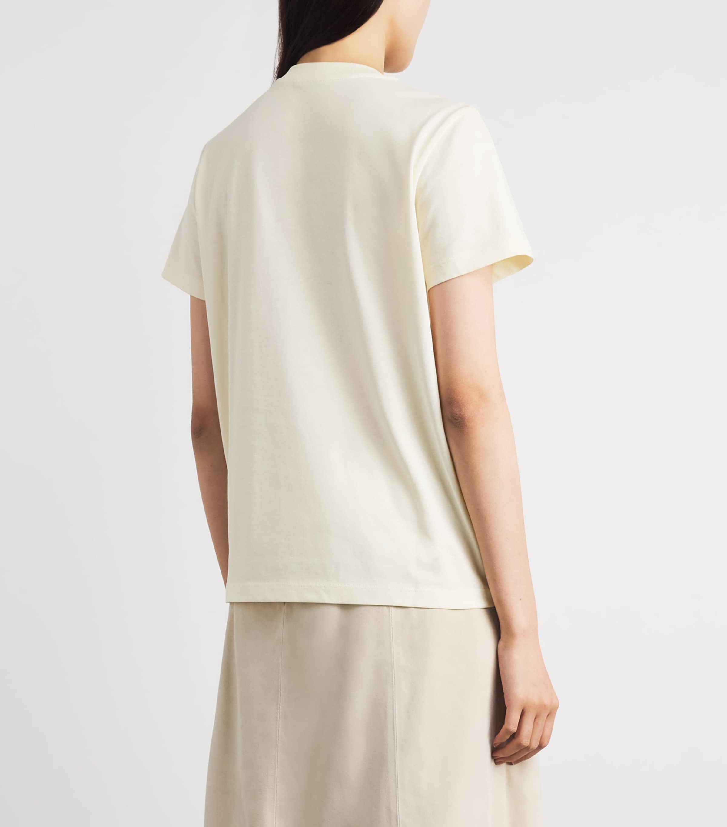 Moncler Womens Cotton Logo T-Shirt Image 5