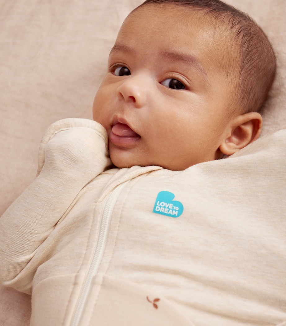 1.5 Tog Stretch-Cotton Twigs Swaddle (Medium) OATMEAL Image 3