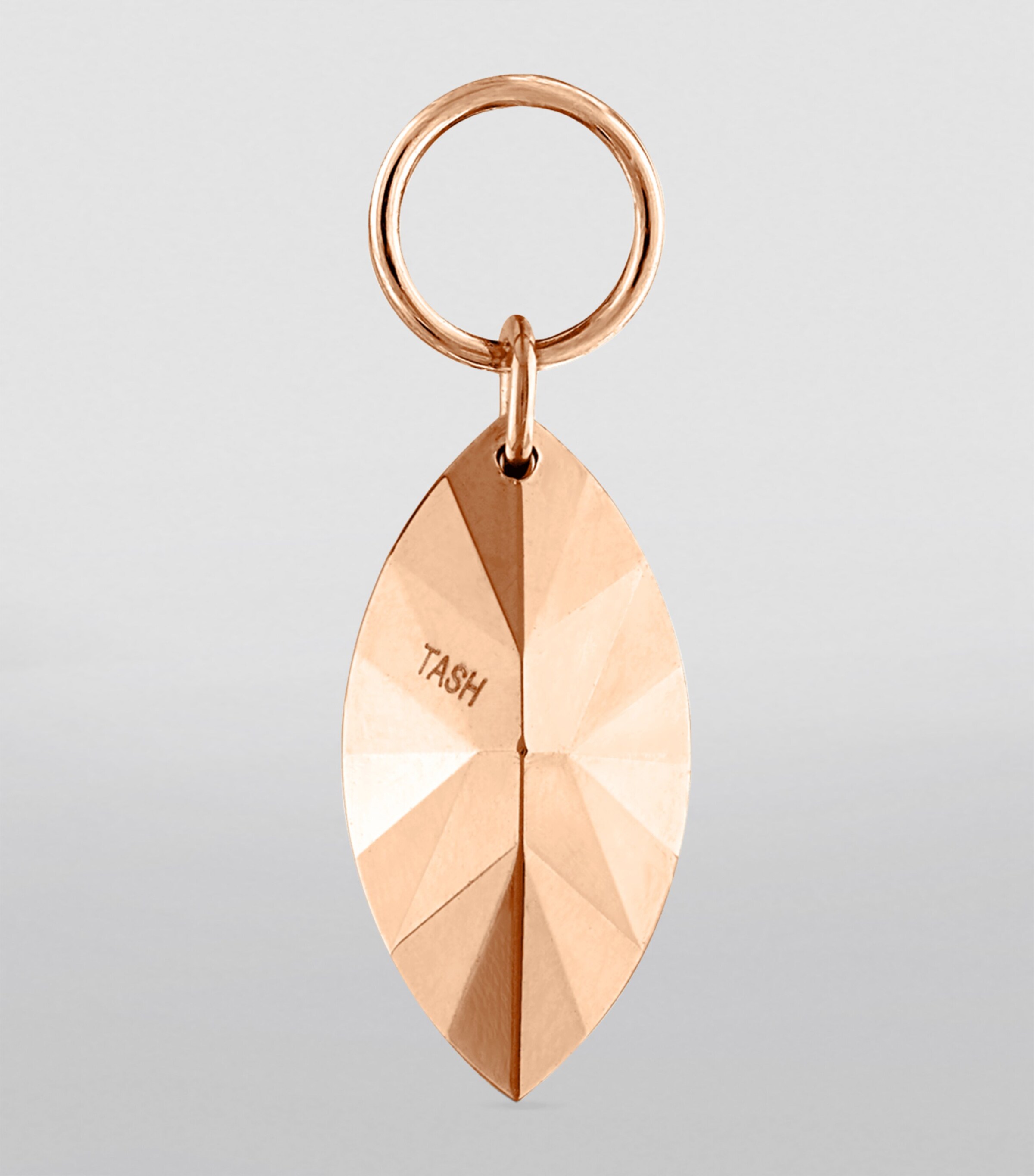 Faceted Gold Marquise Charm (9mm) ROSE GOLD Image 4