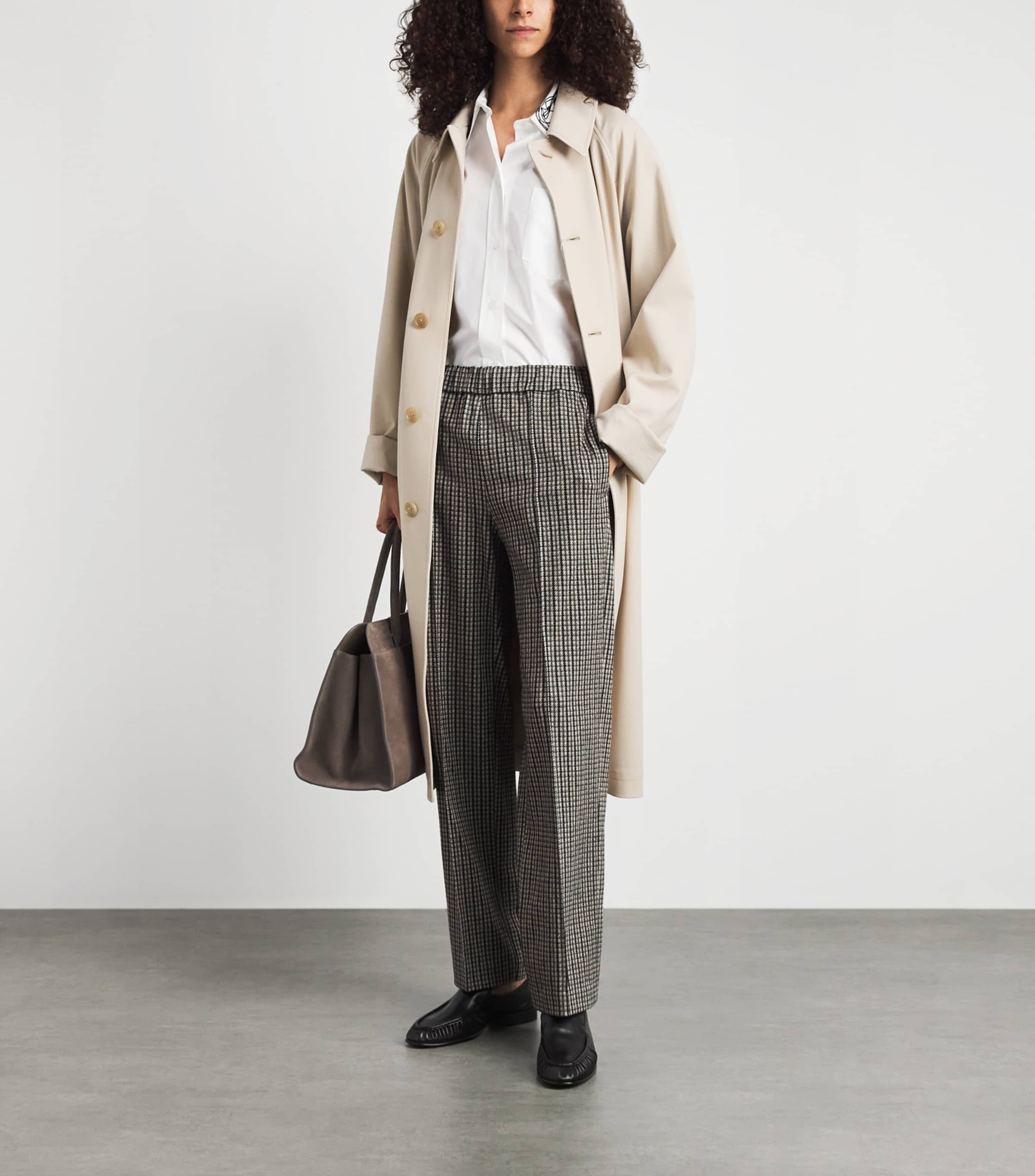 Fabiana Filippi Womens Houndstooth Slim Trousers Only One Colour Image 2