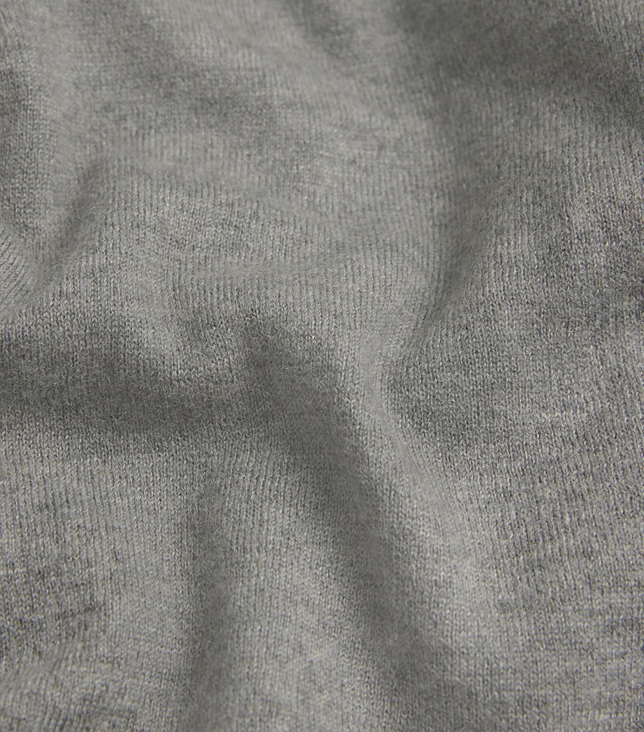Ralph Lauren Purple Label Mens Cashmere Roll-Neck Sweater Cls Lt Grey Heather Image 5