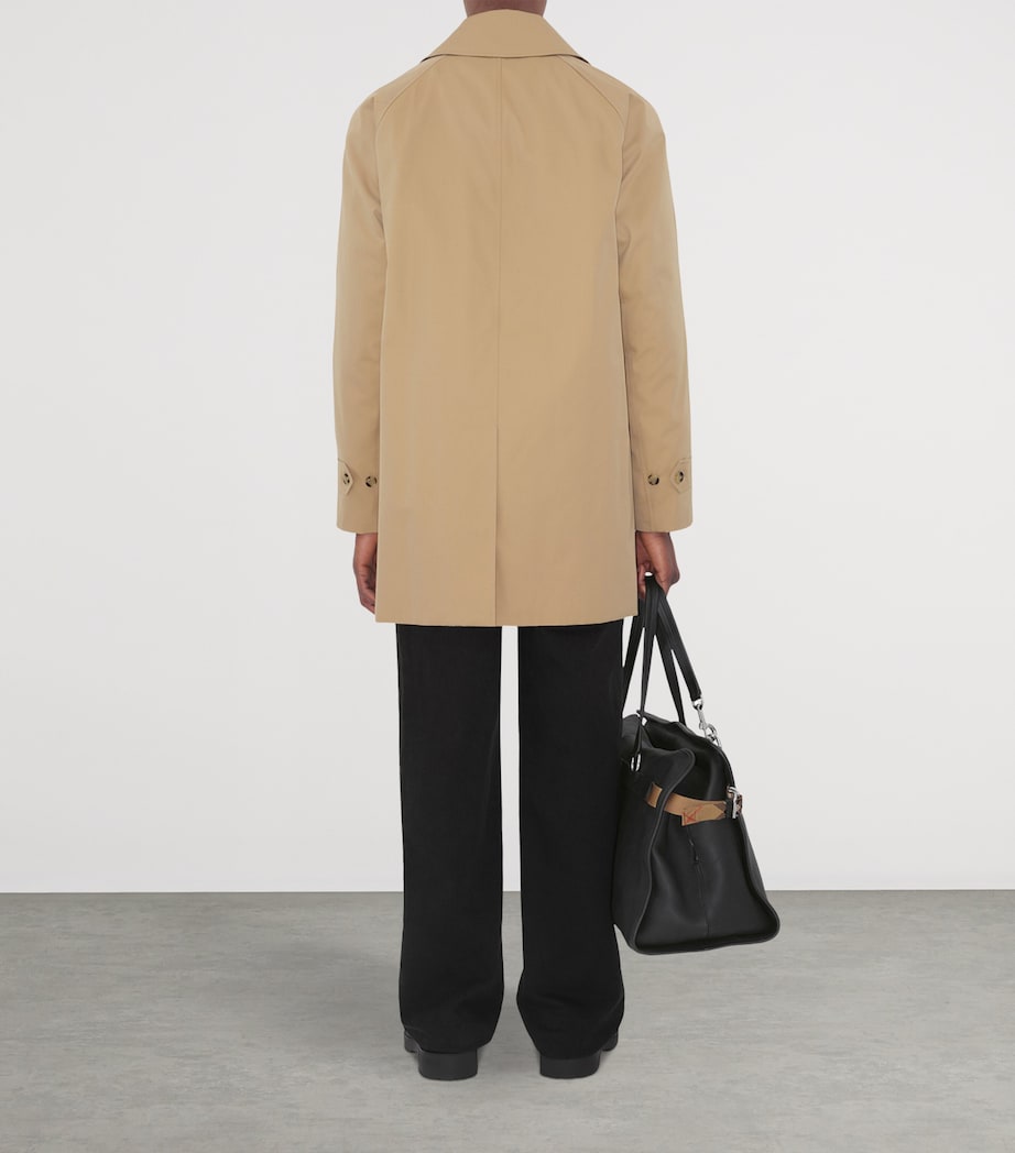 Burberry Mens Organic Cotton Car Coat Honey Image 4