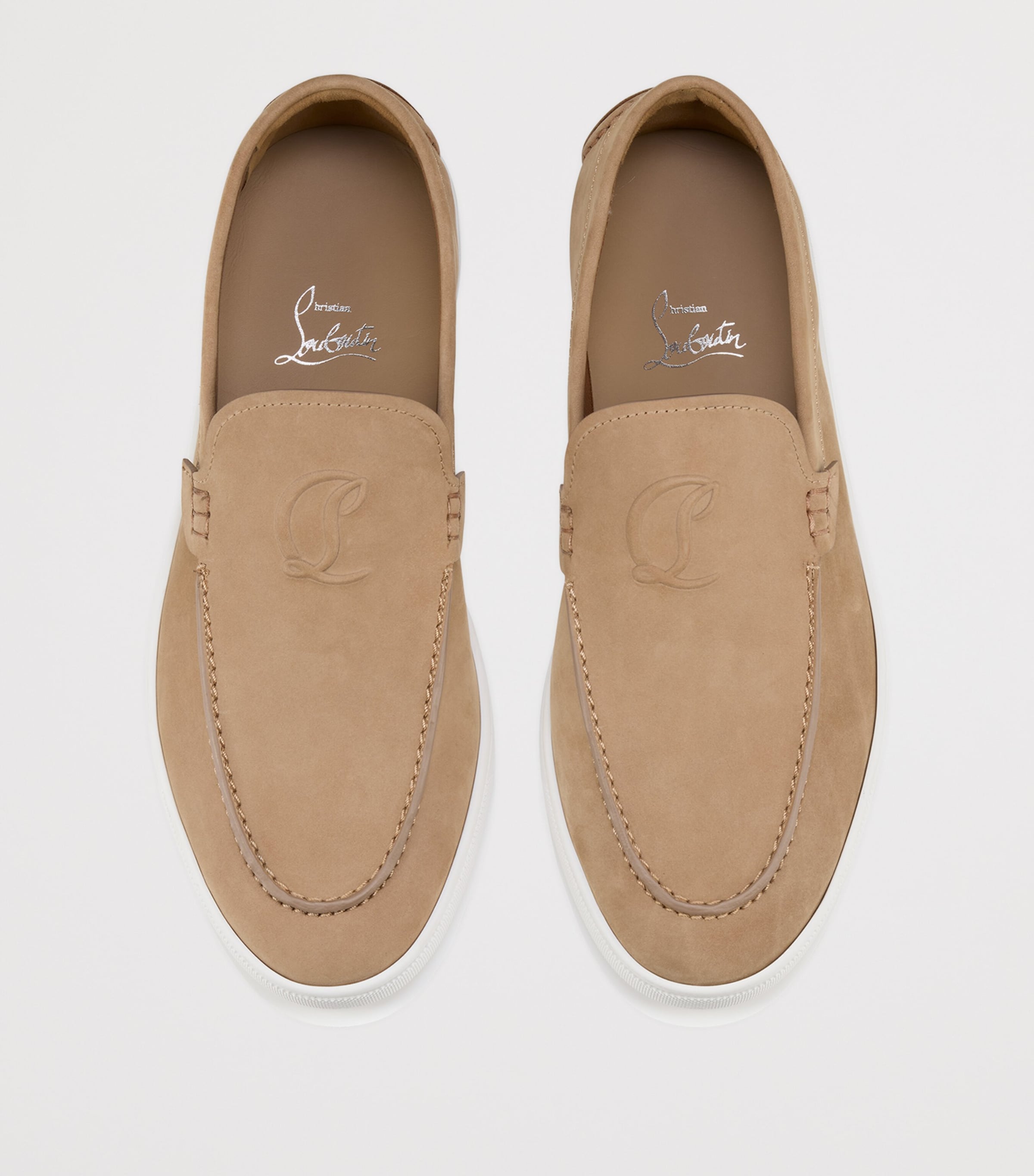 Christian Louboutin Moonboat Leather Boat Shoes Image 3