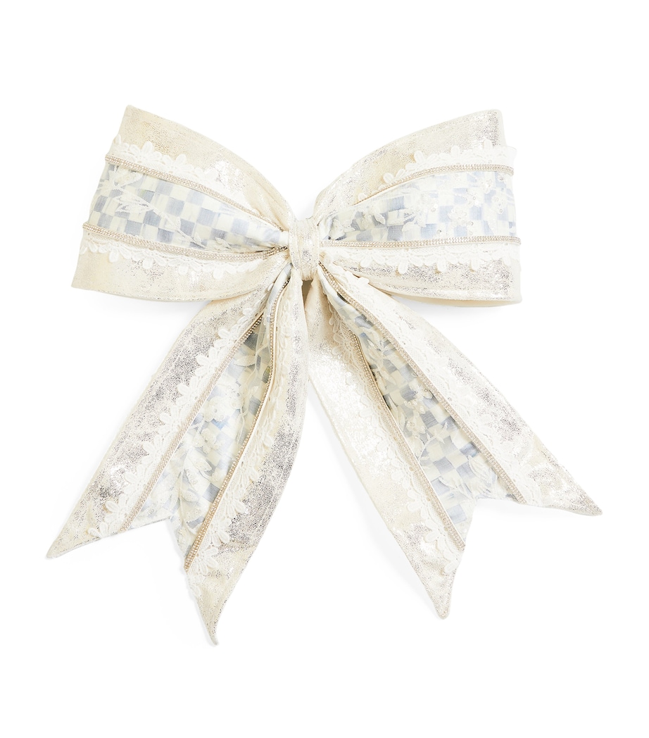 Crystal Palace Bow Tree Decoration WHITE Image 1