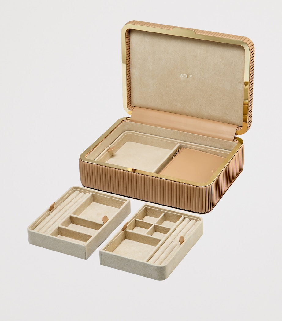 WOLF Medium Bella Jewellery Box Mocha Image 5