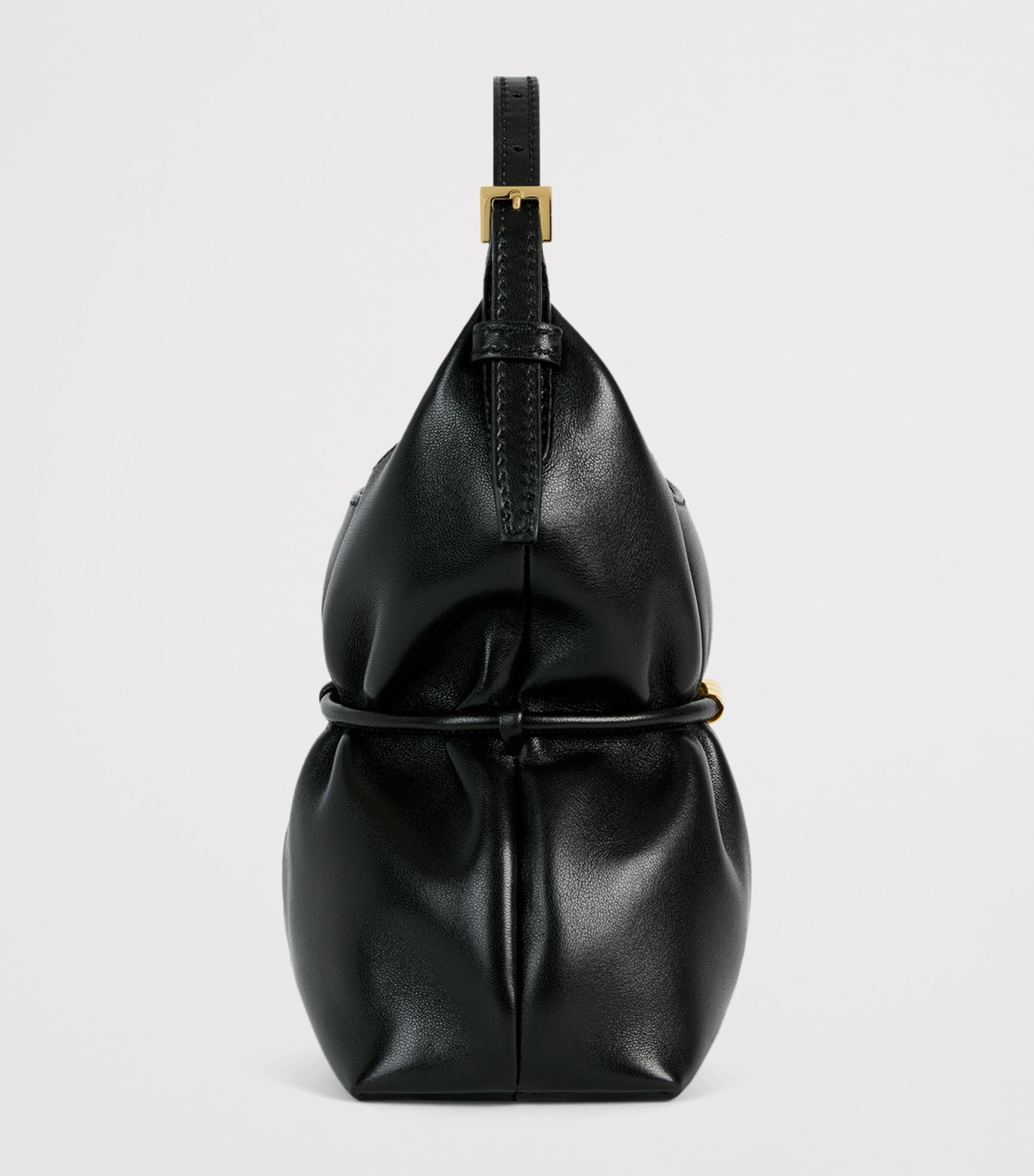 Balmain Mini Leather Sphynx  Shoulder Bag Noir Image 5