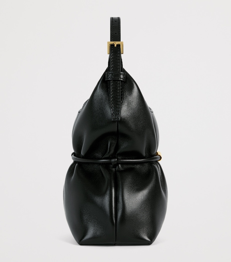 Balmain Mini Leather Sphynx Shoulder Bag Noir Image 5