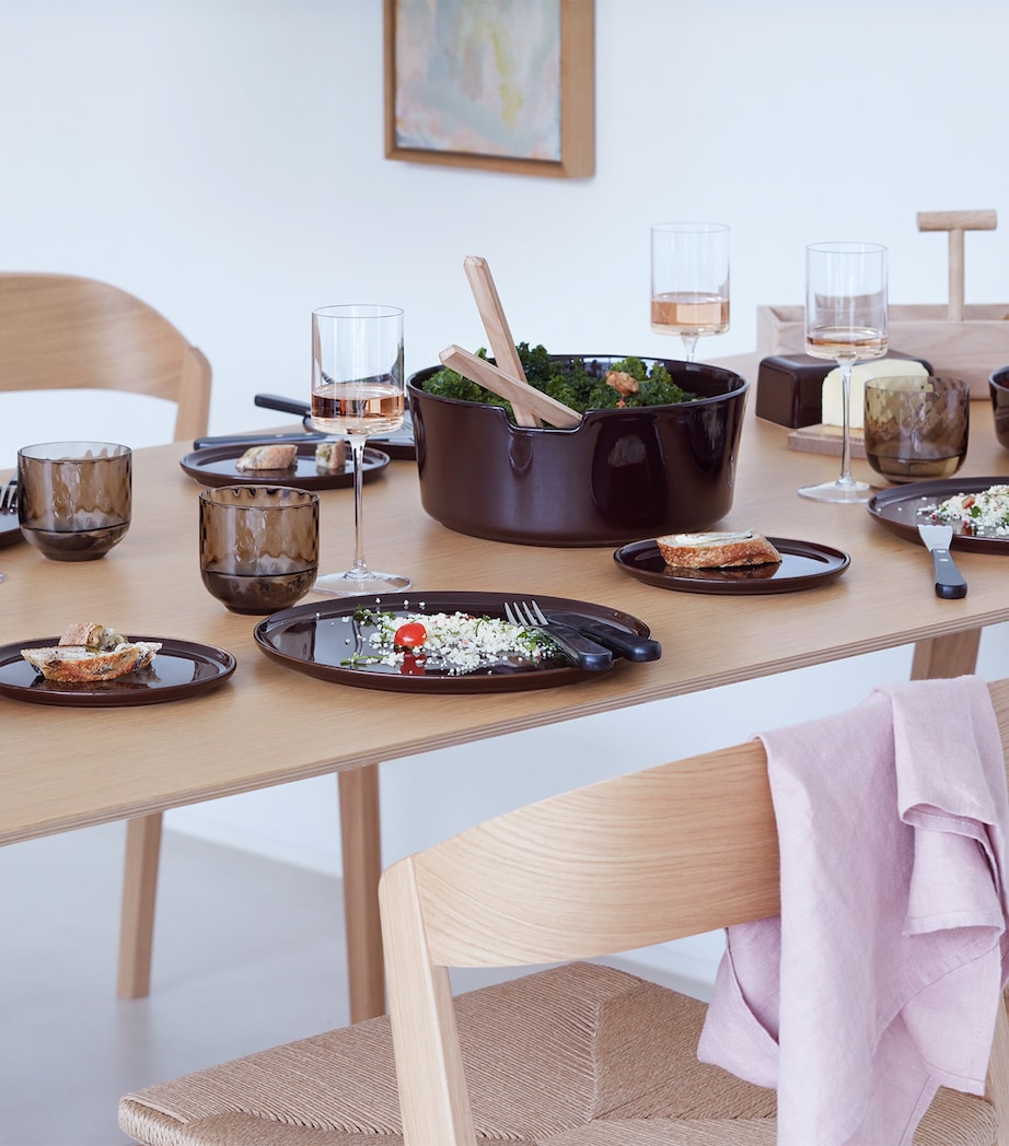 Set of 2 Porcelain Collective Dinner Plates (26cm) MOCHA Image 6